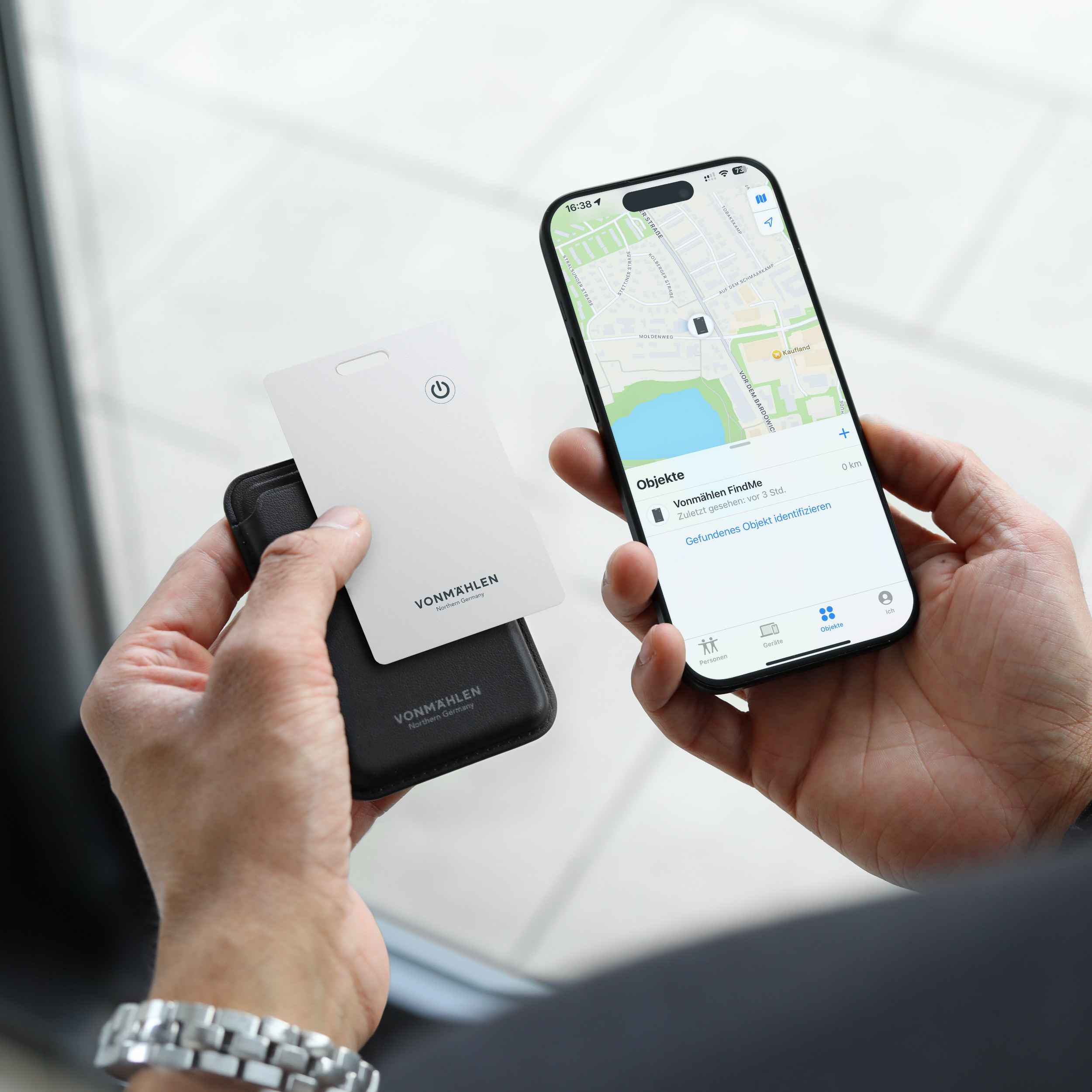 FindMe Bluetooth-Tracker aufladbar mit 6 Monaten Akkulaufzeit