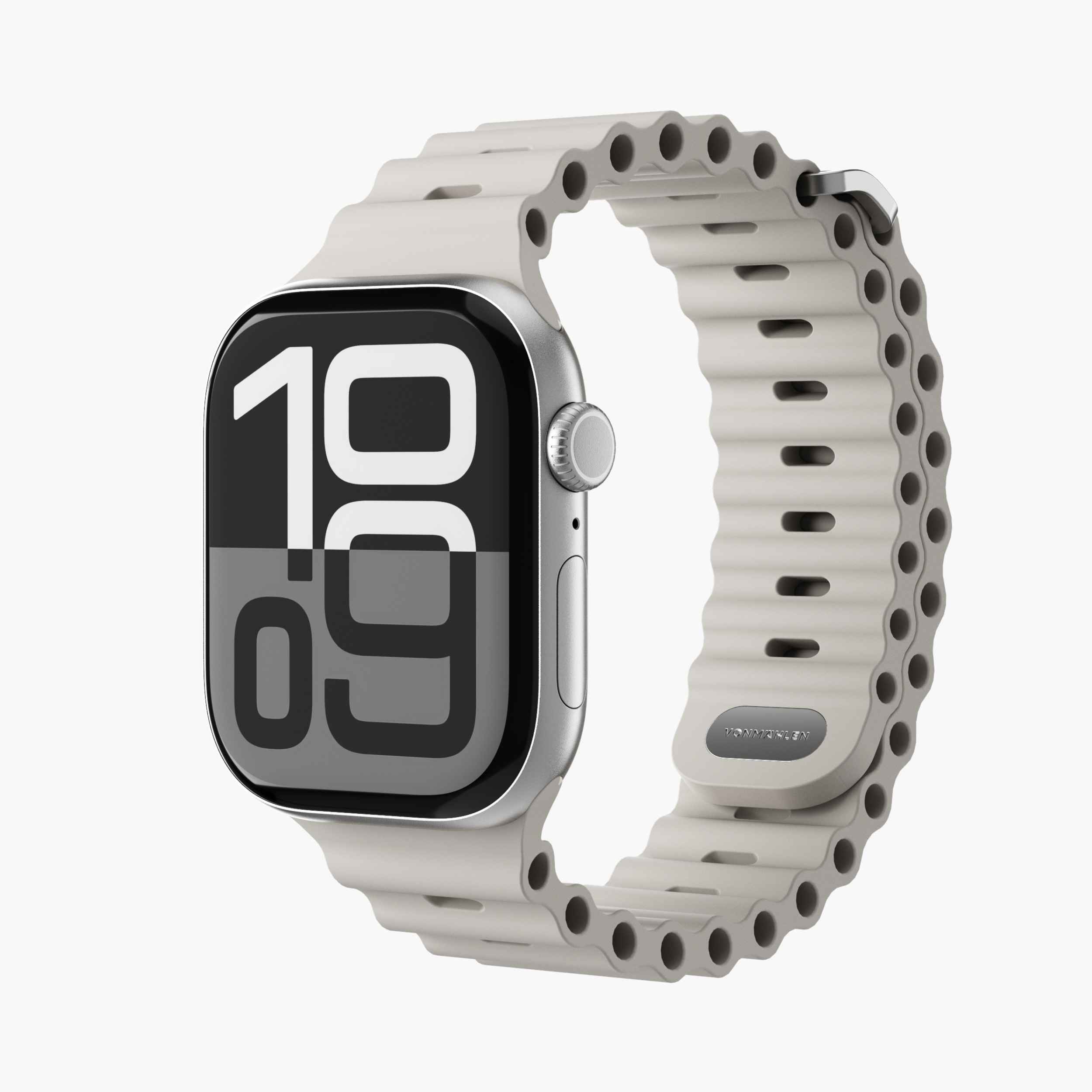 Wave Band 2 – wasserabweisendes Apple Watch Sportarmband mit Druckknopf- und G-Hakenverschluss