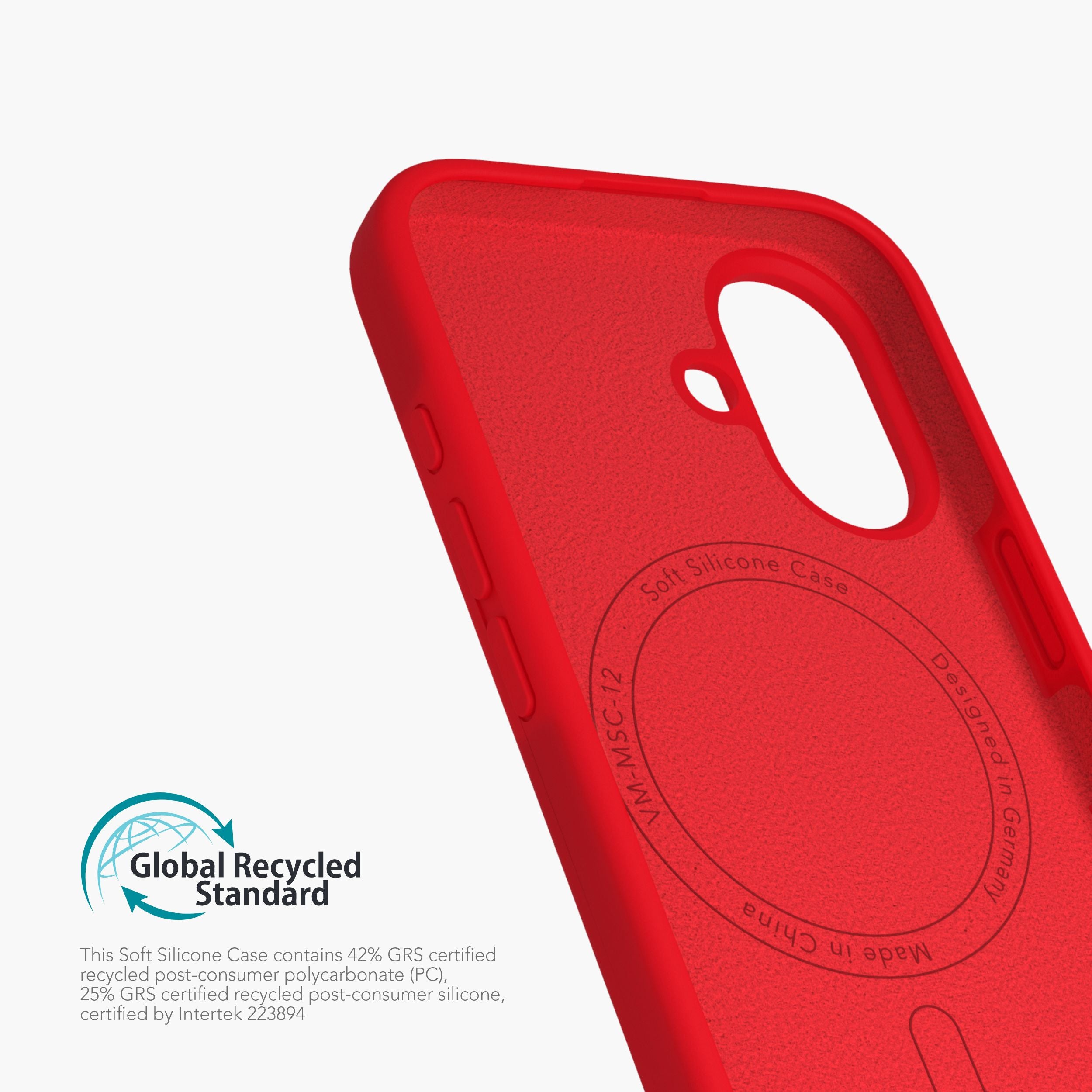 Soft Silicone Case – nachhaltige Silikonhülle mit Mikrofaser-Innenfutter und MagSafe für iPhone