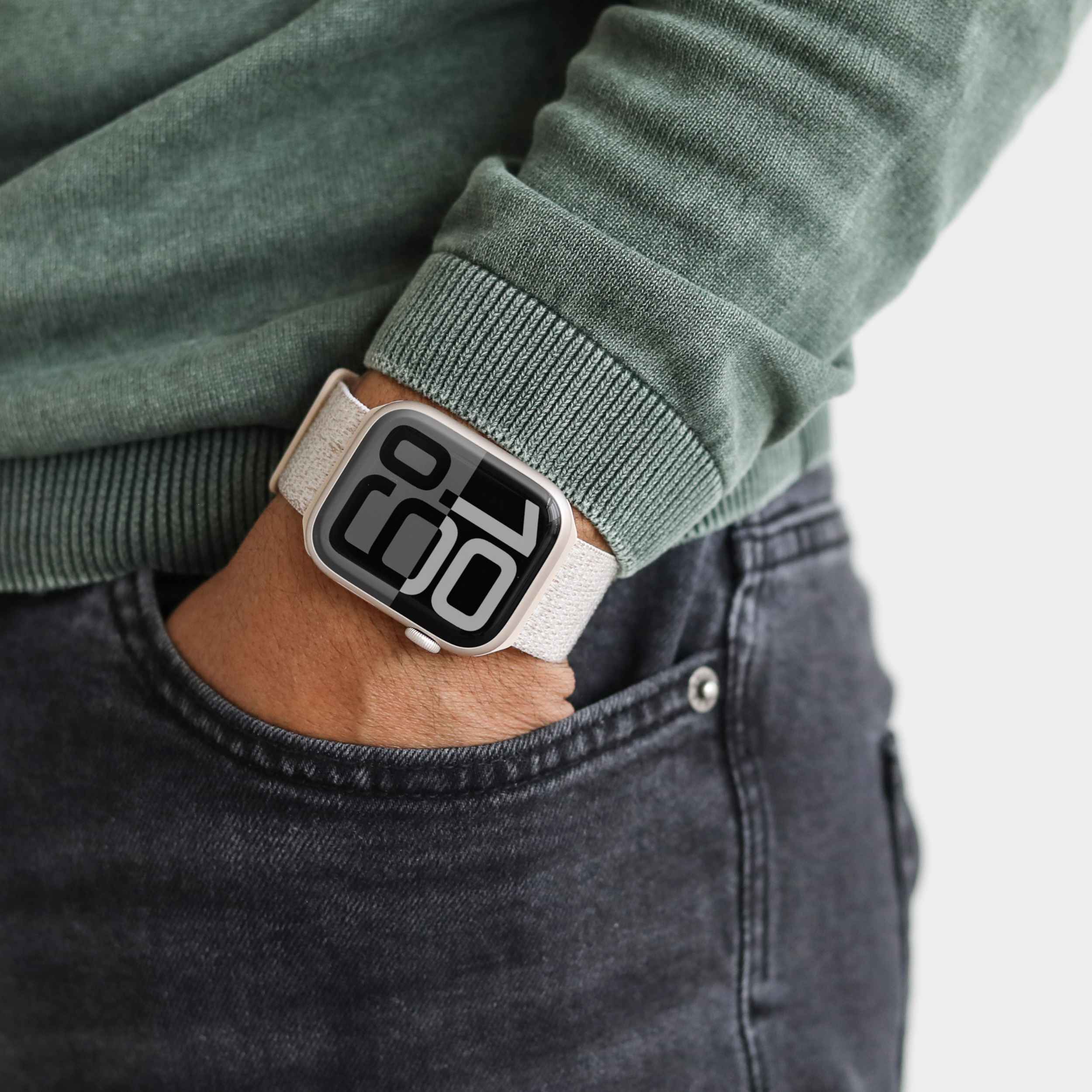 Fitness Loop 2 – geflochtenes Nylon-Sportarmband für Apple Watch mit hoher Atmungsaktivität