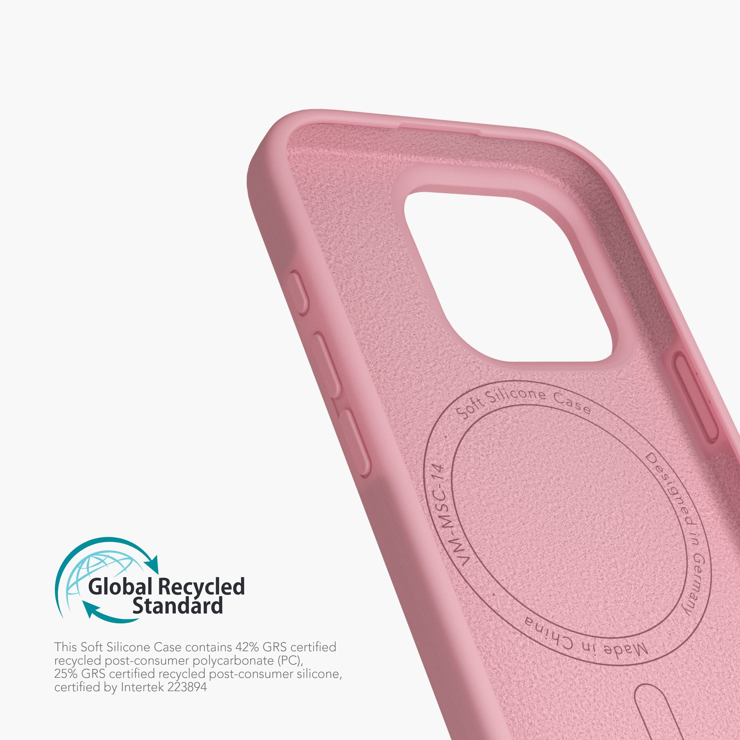 Soft Silicone Case – nachhaltige Silikonhülle mit Mikrofaser-Innenfutter und MagSafe für iPhone