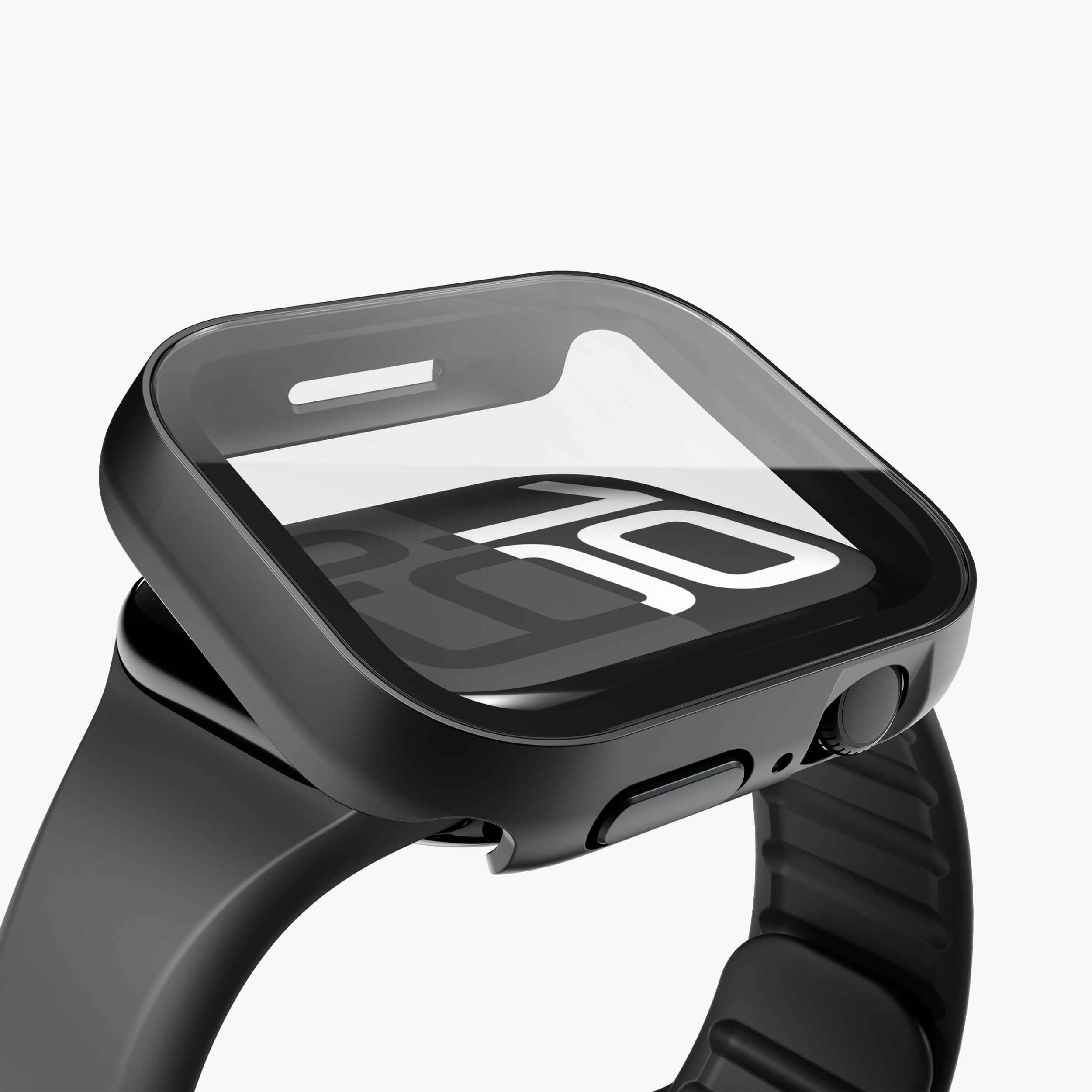 Thin Case – ultradünne Apple Watch-Hülle mit gehärtetem Glas und wasserdichtem Design