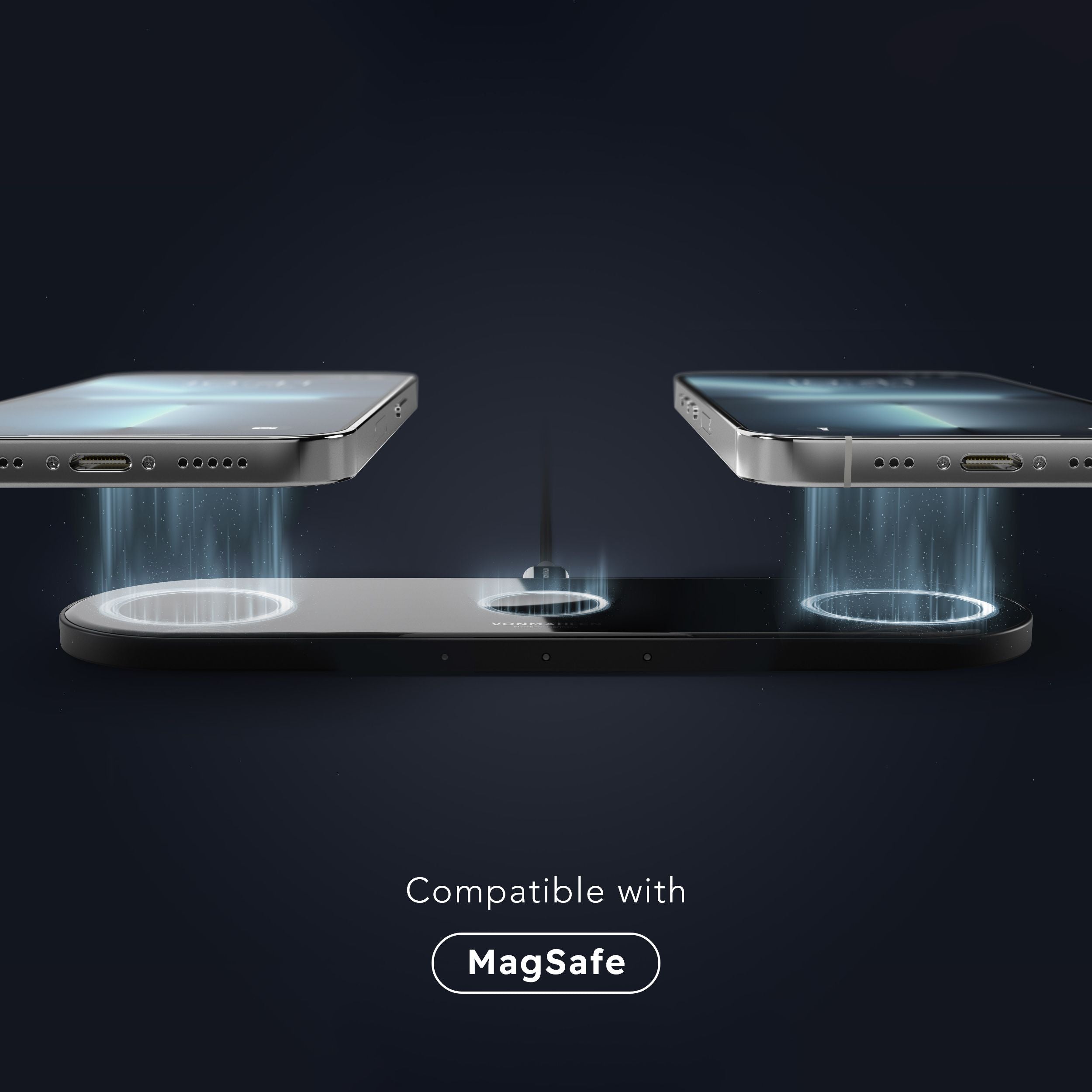 Aura Home – kabellose 3in1 Lade-Station für iPhone, AirPods & Apple Watch mit Magnetfunktion