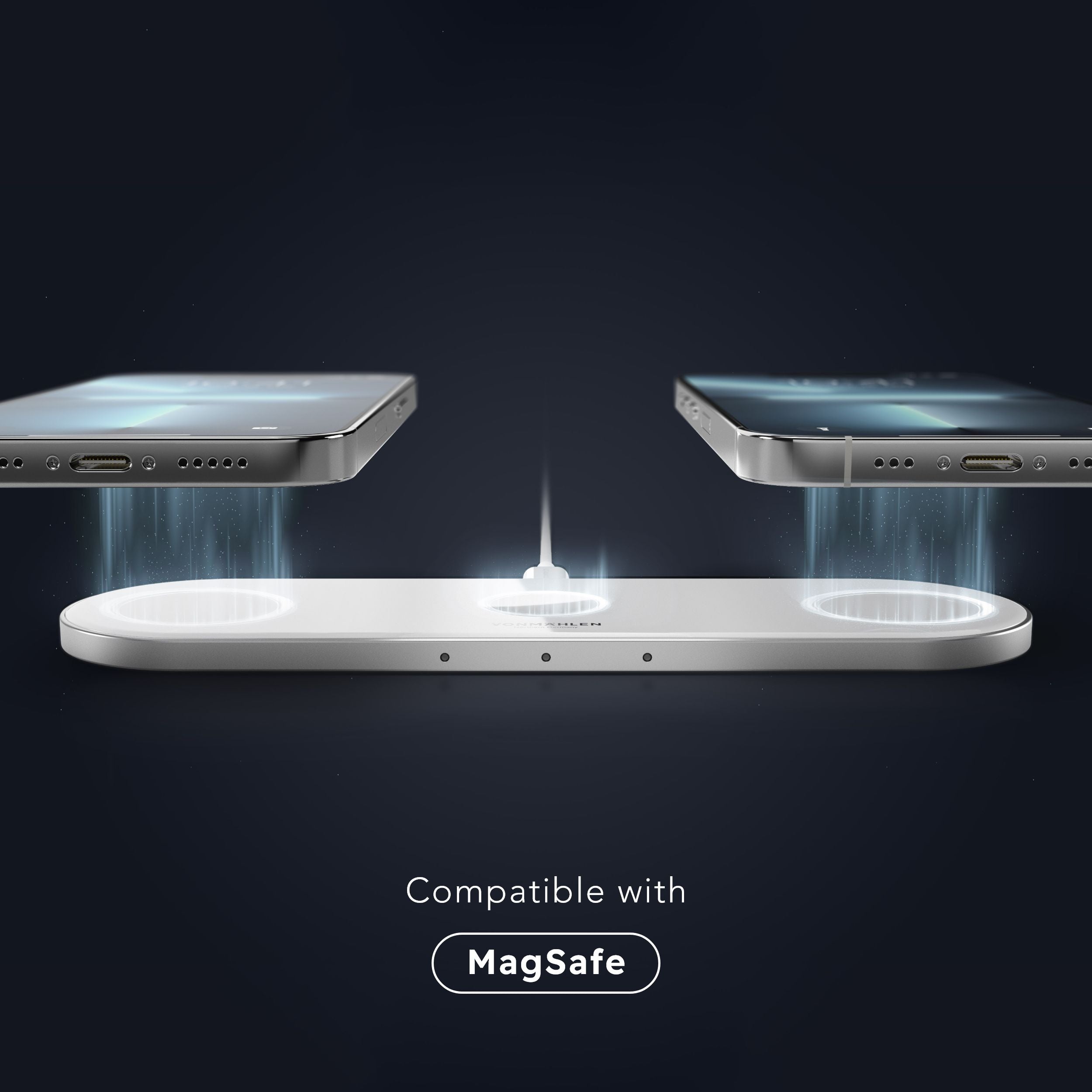 Aura Home – kabellose 3in1 Lade-Station für iPhone, AirPods & Apple Watch mit Magnetfunktion