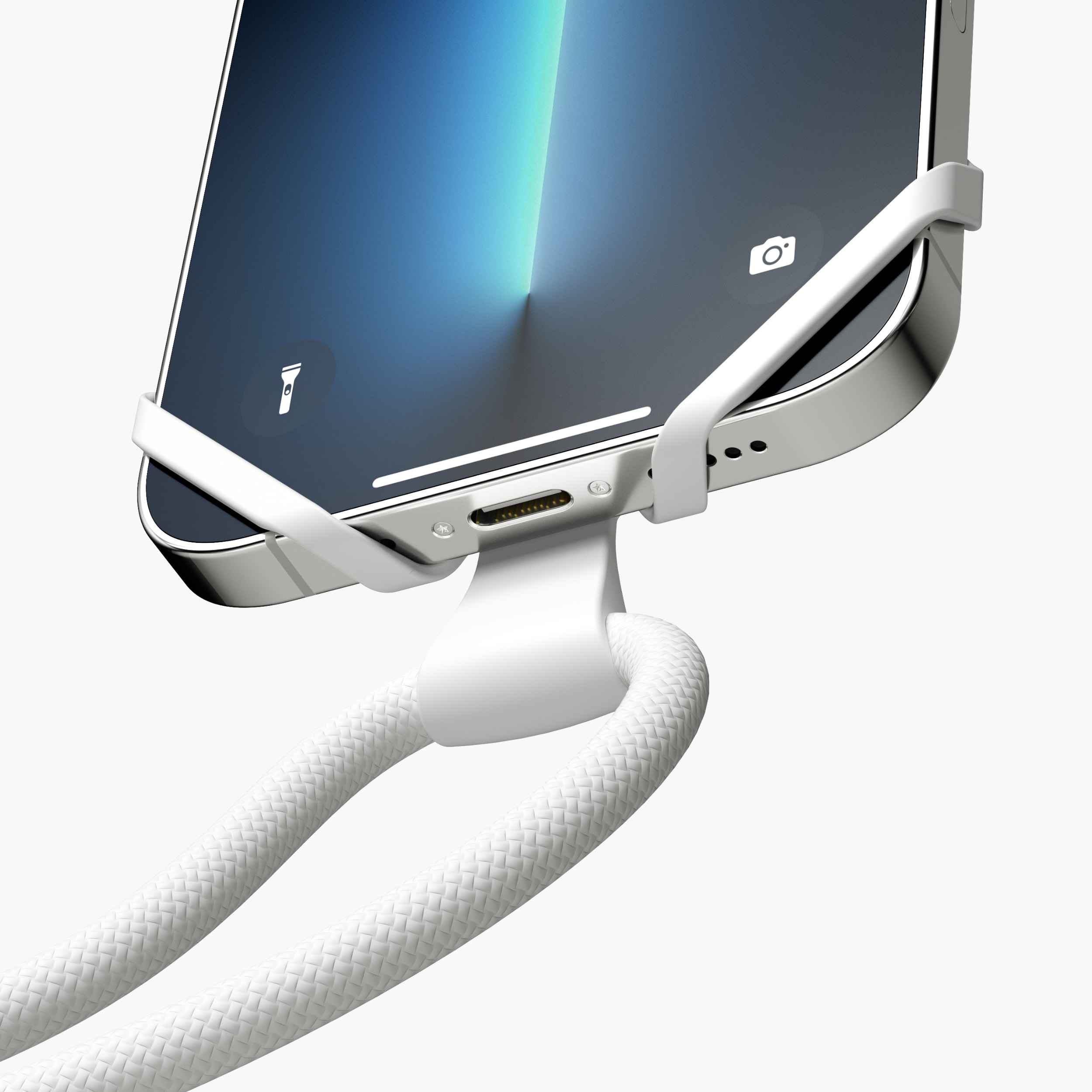 Infinity Plus Smartphone-Kette mit integriertem Fingerring und verstellbarer Kordel – 2in1 Accessoire