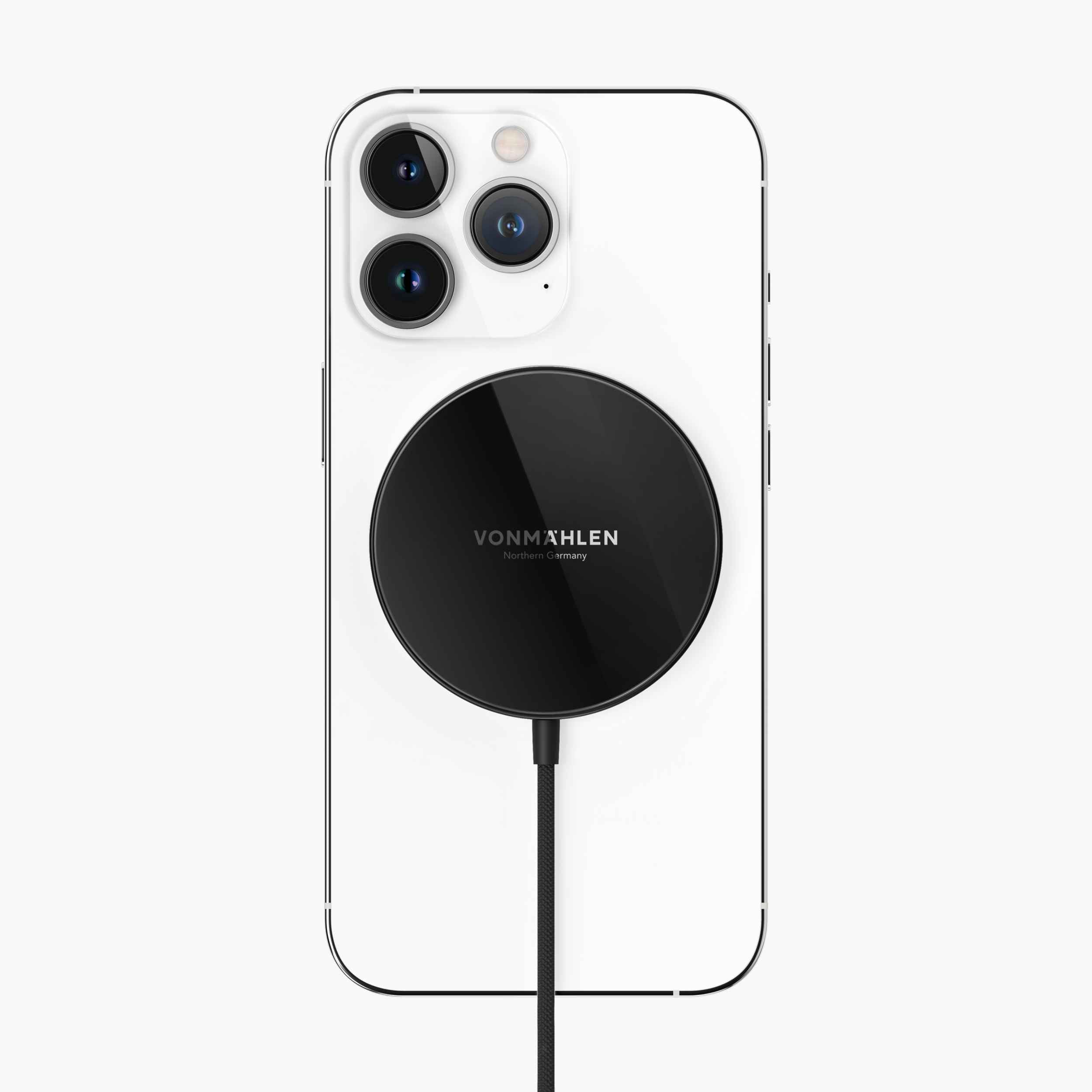 Aura Mini – magnetisches Wireless Charging Pad mit MagSafe, 15 W Schnellladeleistung & 150 cm Kabel