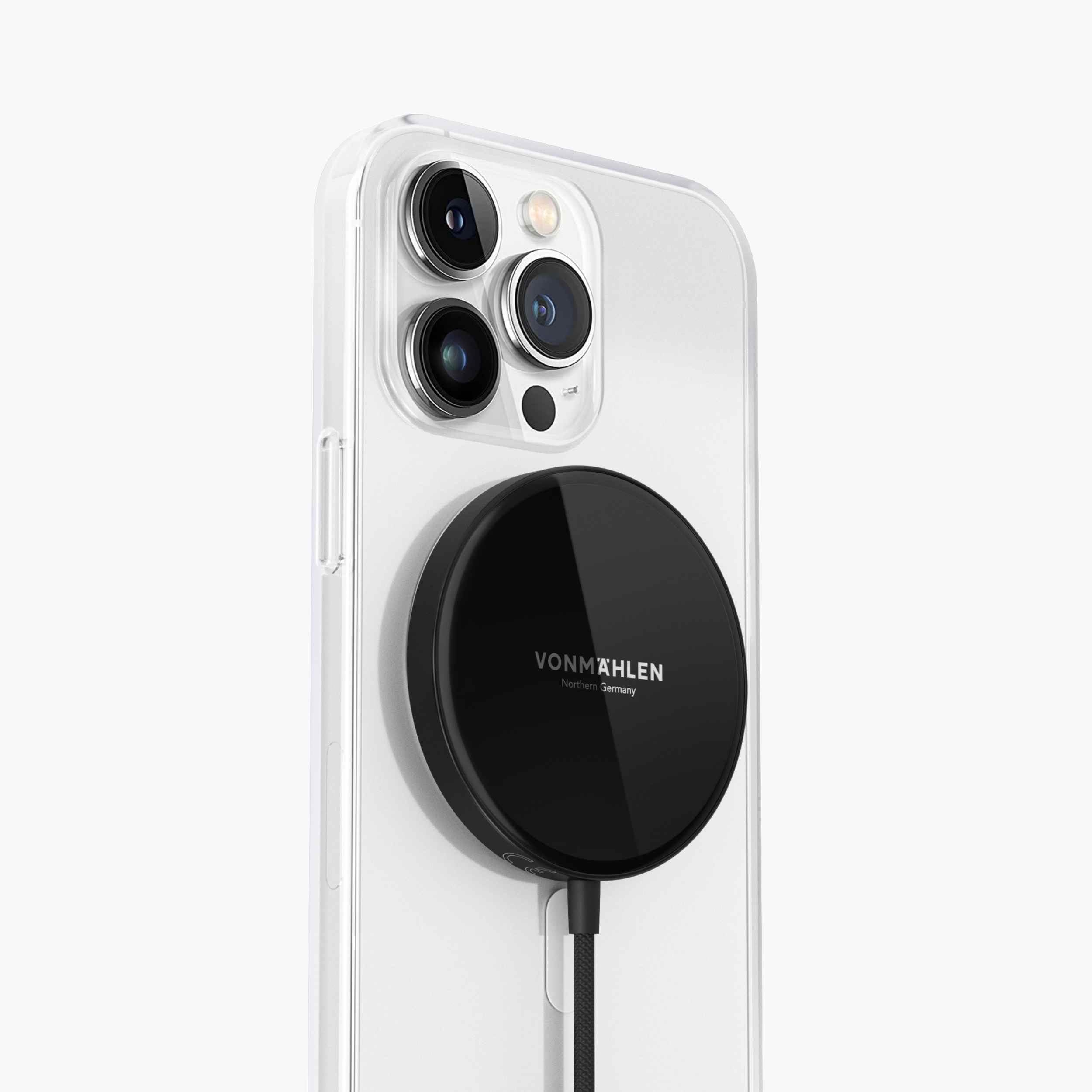Aura Mini – magnetisches Wireless Charging Pad mit MagSafe, 15 W Schnellladeleistung & 150 cm Kabel