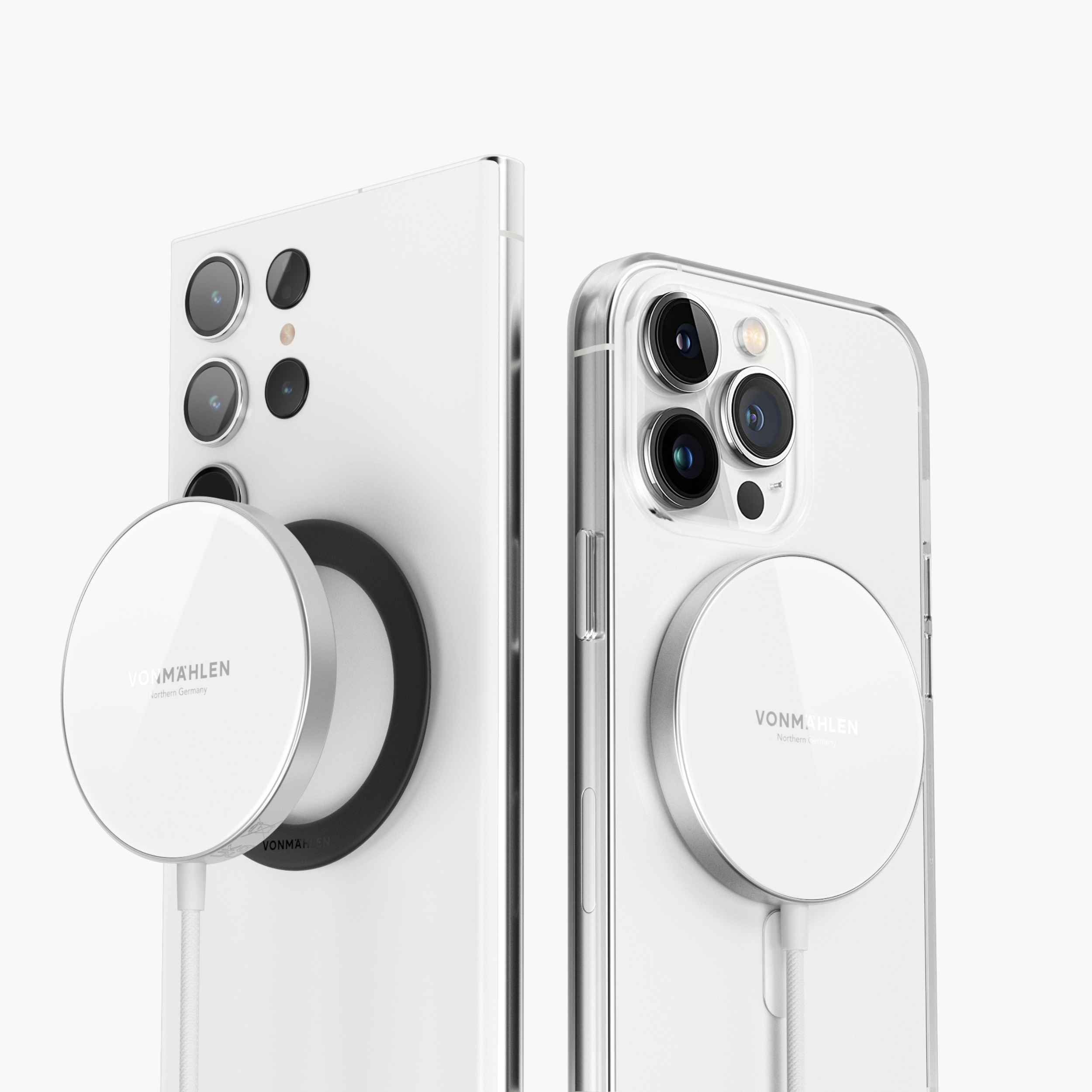 Aura Mini – magnetisches Wireless Charging Pad mit MagSafe, 15 W Schnellladeleistung & 150 cm Kabel