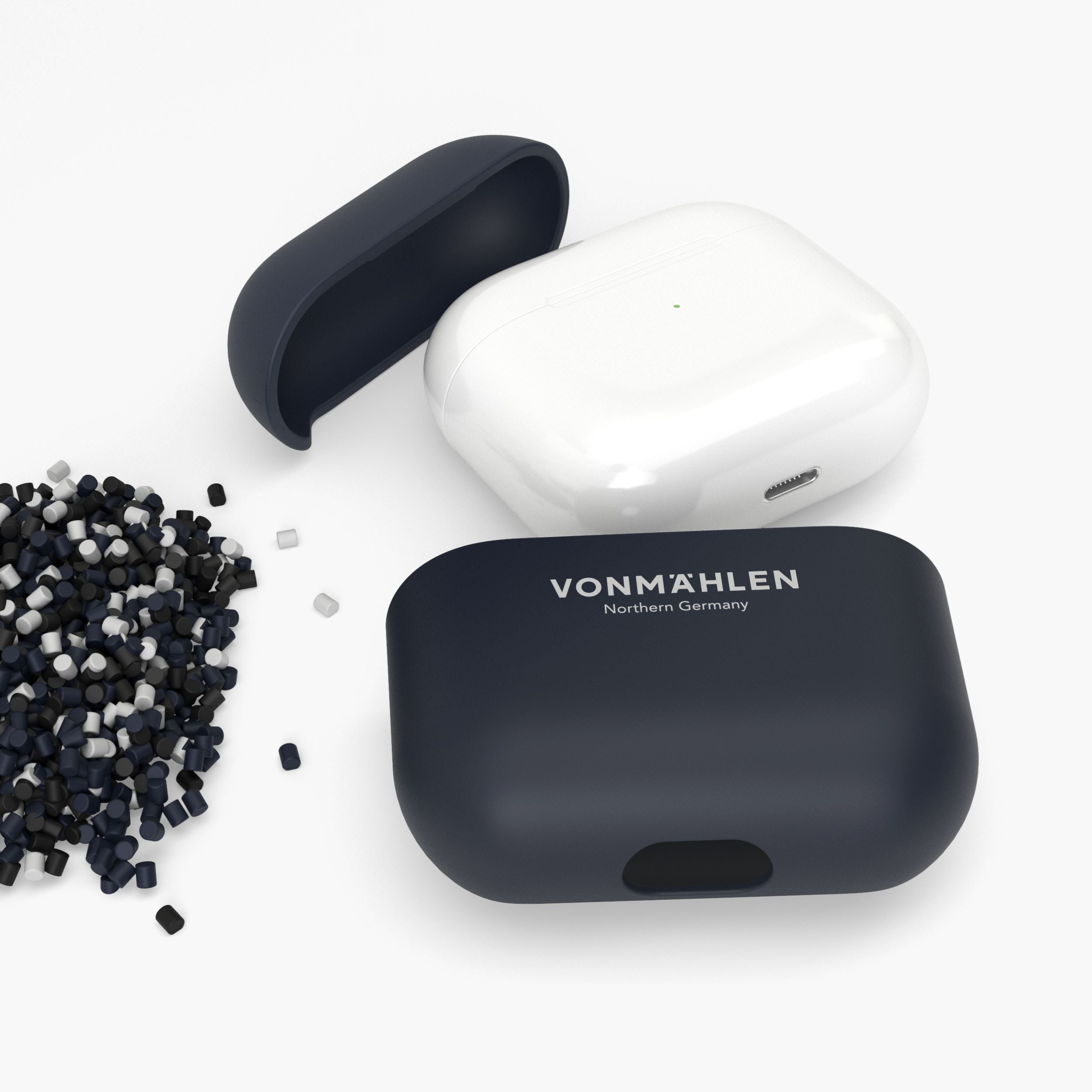 Thin Case – ultradünne AirPods-Schutzhülle aus recyceltem Material mit kabelloser Ladefunktion