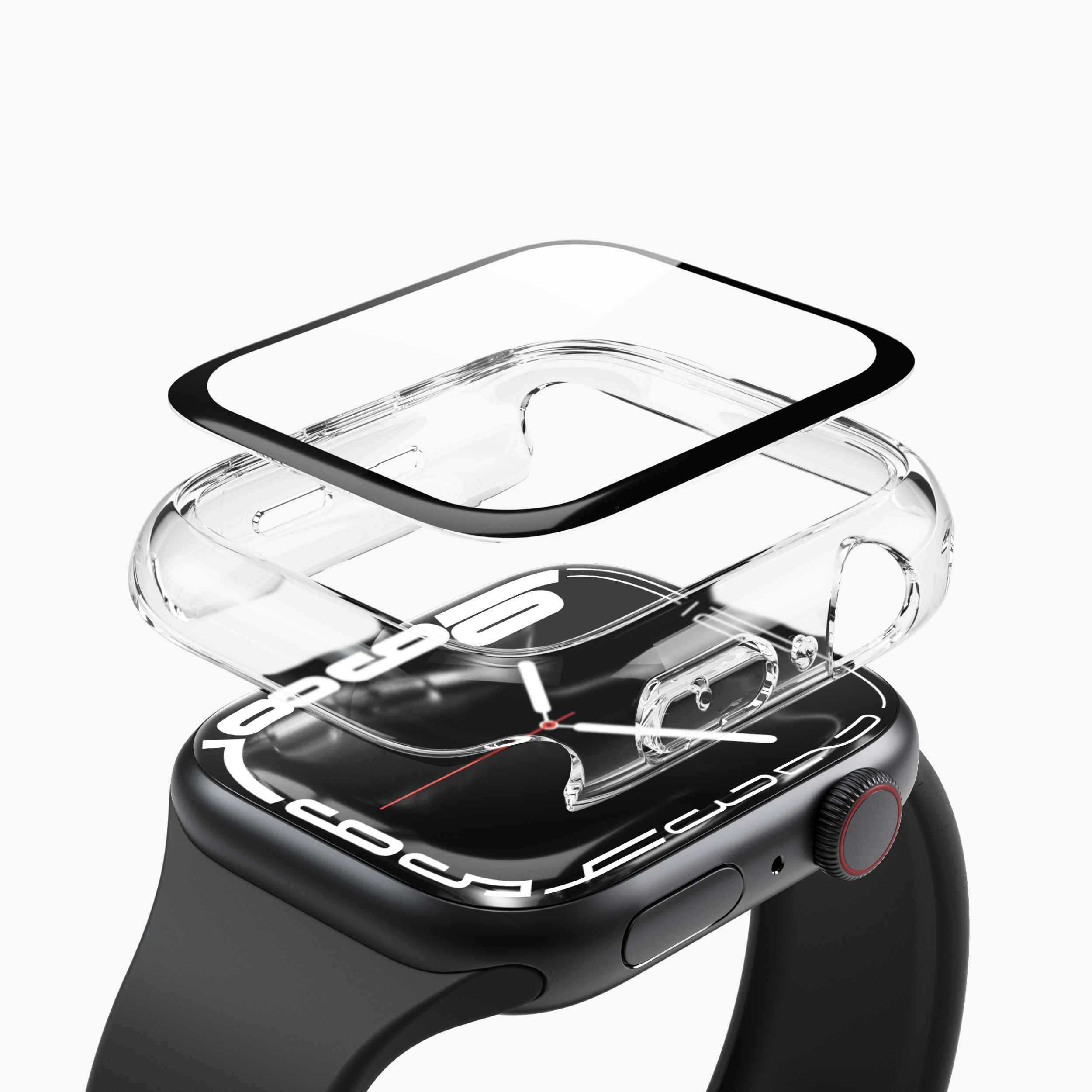Thin Case – ultradünne Apple Watch-Hülle mit gehärtetem Glas und wasserdichtem Design