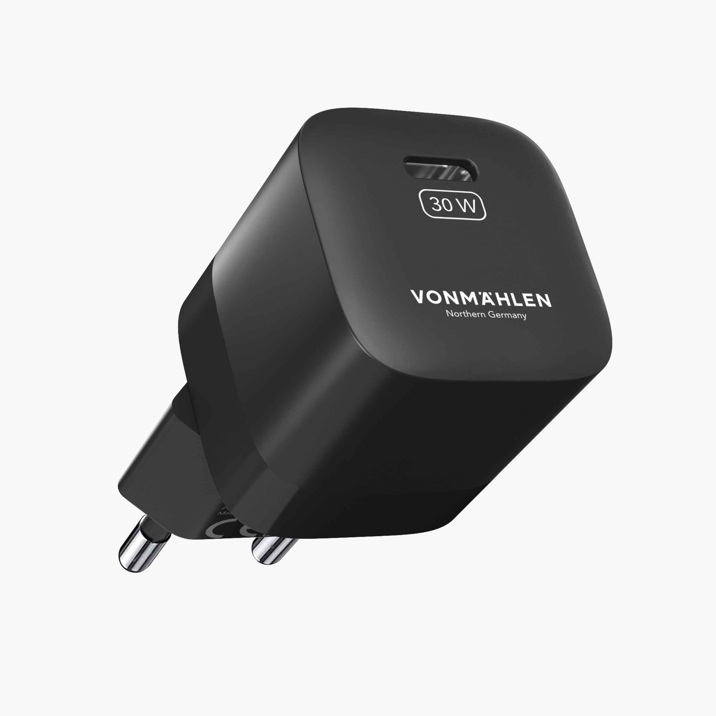 allroundo® GaN – 30 W Schnellladegerät mit integriertem All-in-One Kabel im Travel Case