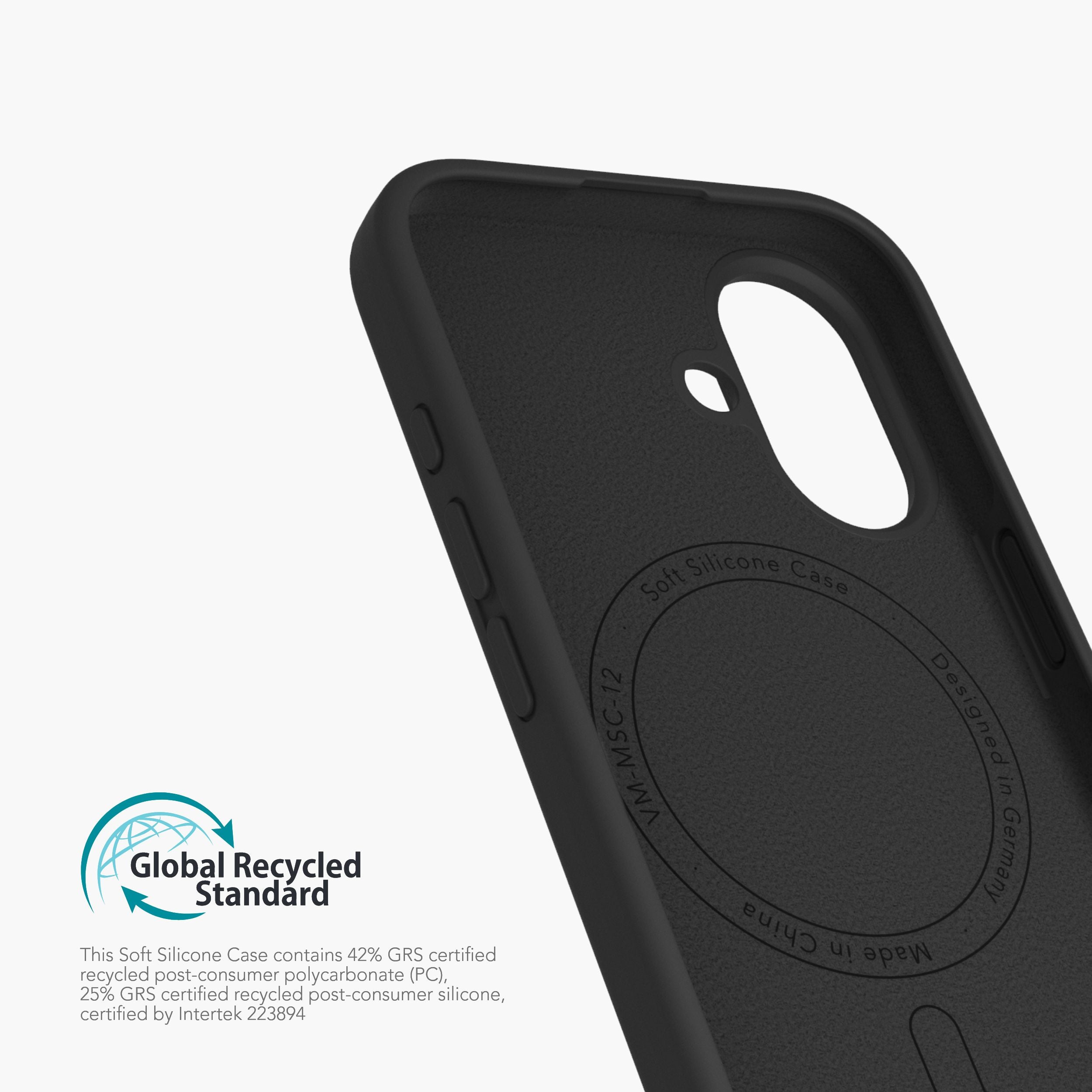 Soft Silicone Case – nachhaltige Silikonhülle mit Mikrofaser-Innenfutter und MagSafe für iPhone