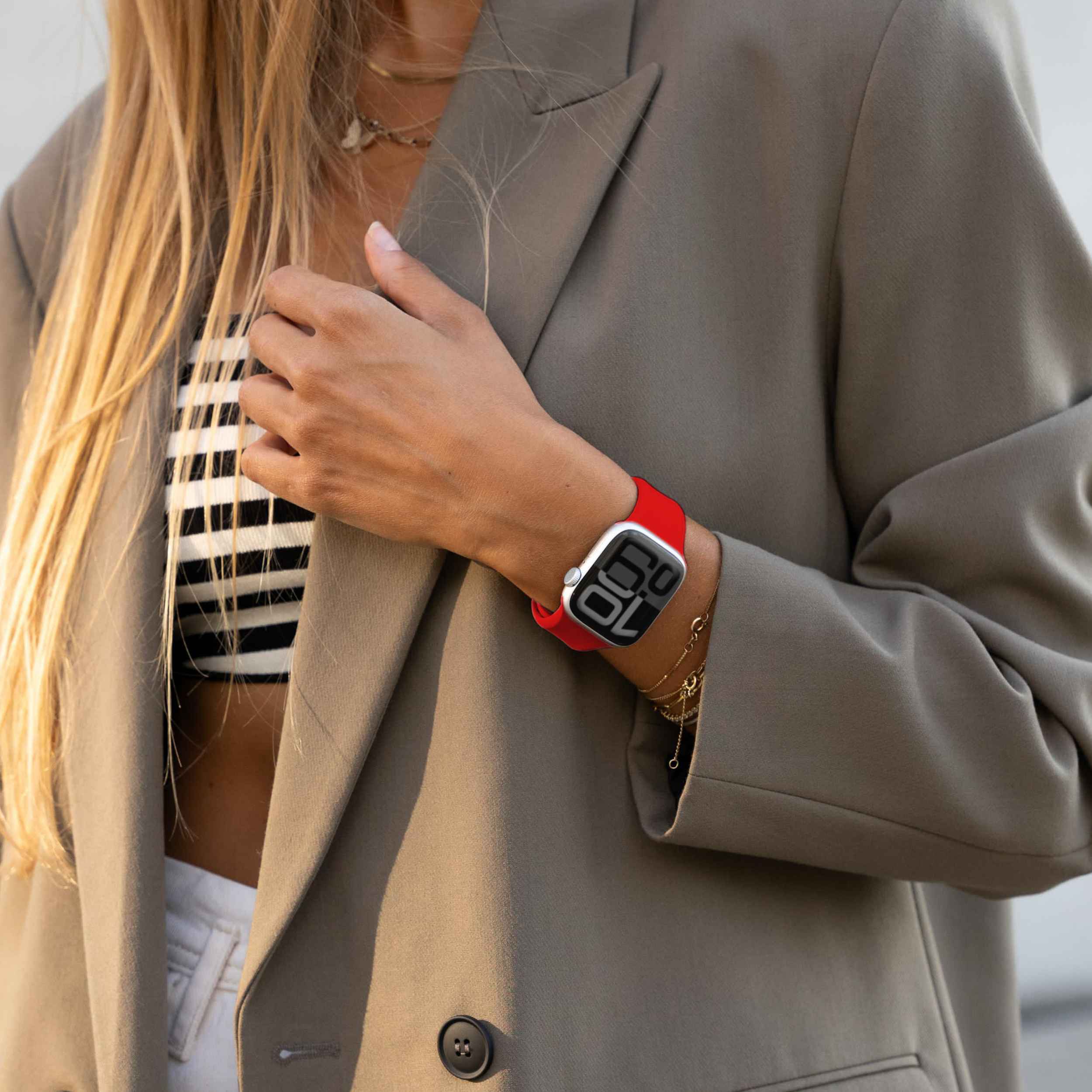 Classic Band 2 – recyceltes Silikonarmband mit Belüftungskanälen für Apple Watch