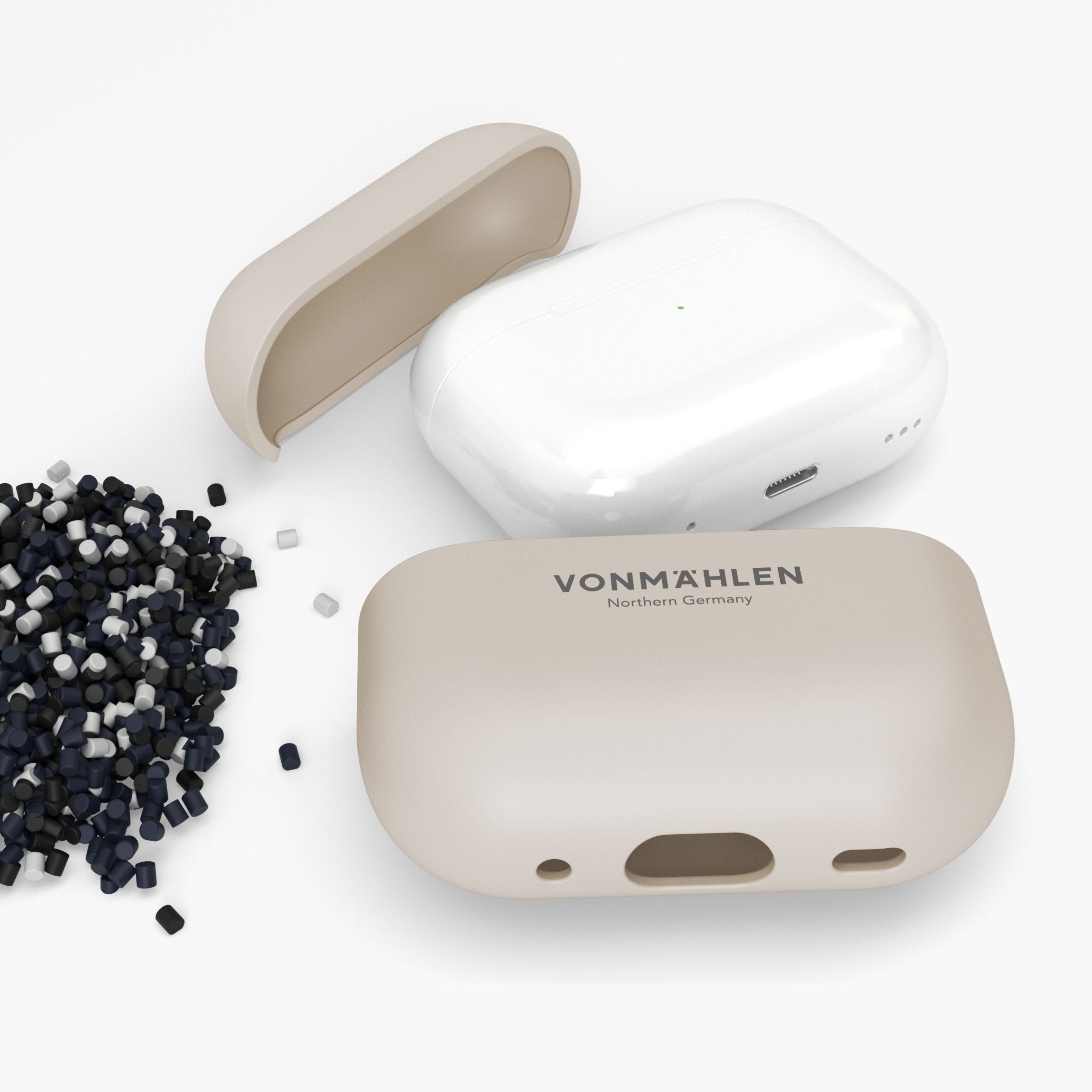 Thin Case – ultradünne AirPods-Schutzhülle aus recyceltem Material mit kabelloser Ladefunktion