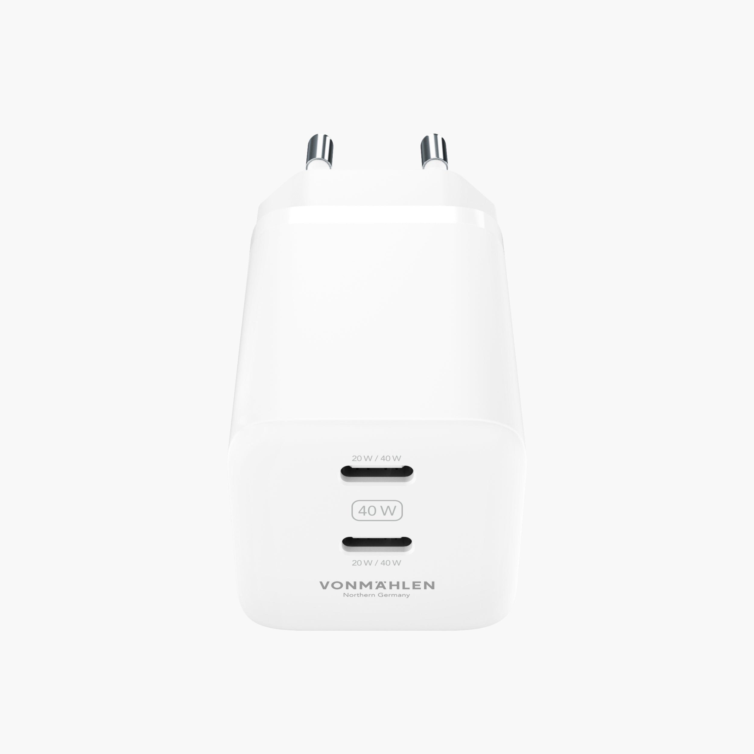 Unity GaN Dual 40W Charger mit zwei USB-C-Anschlüssen