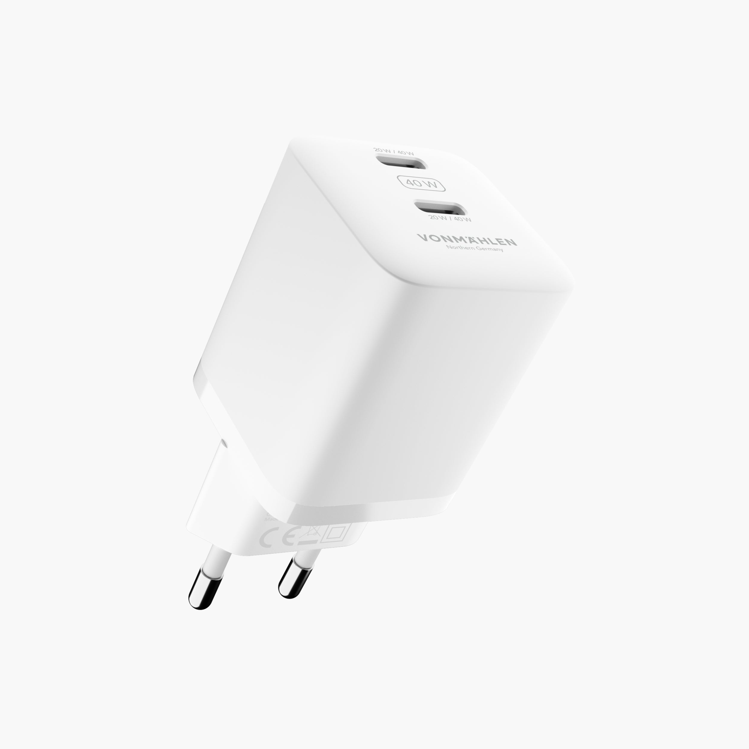 Unity GaN Dual 40W Charger mit zwei USB-C-Anschlüssen