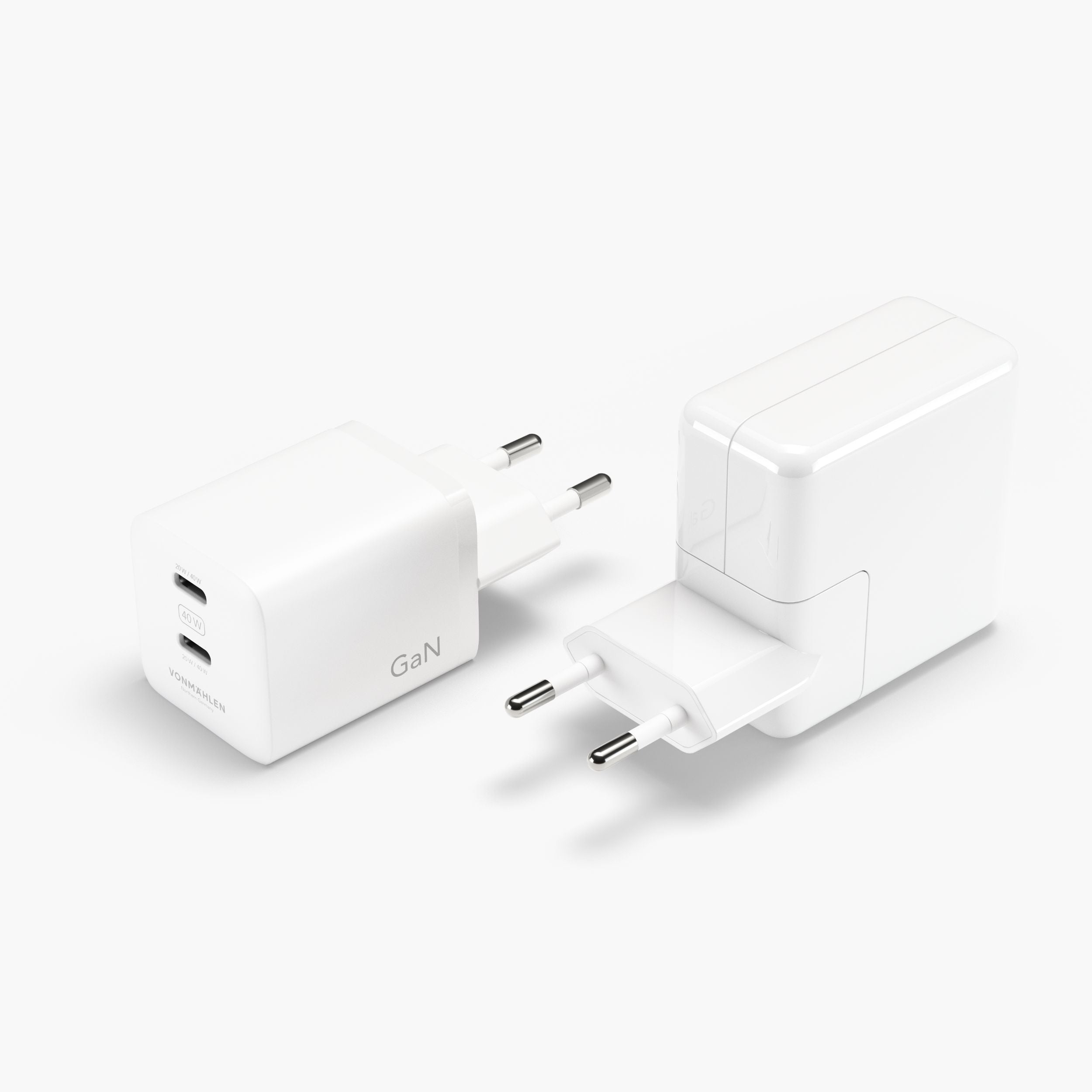 Unity GaN Dual 40W Charger mit zwei USB-C-Anschlüssen