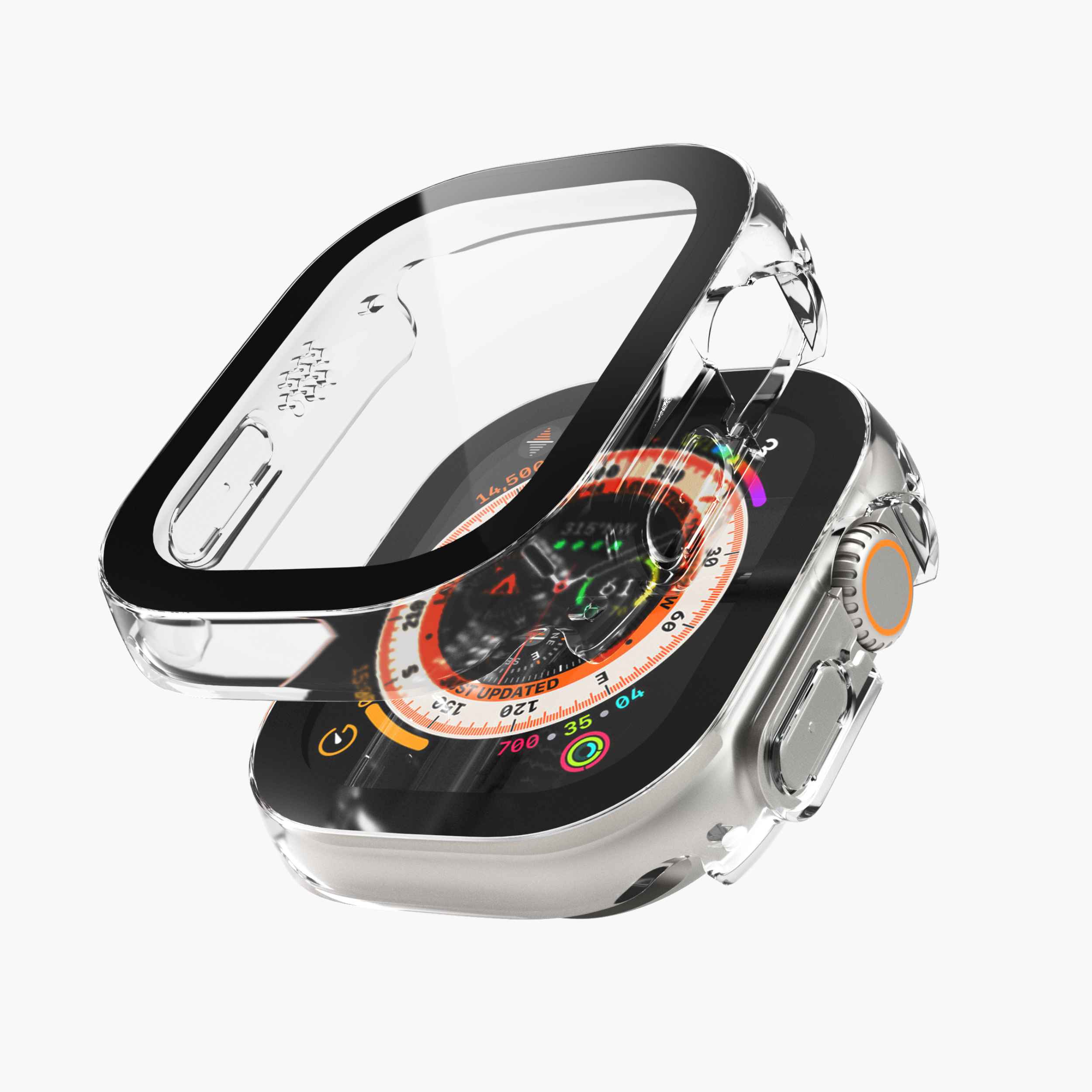Thin Case – ultradünne Apple Watch-Hülle mit gehärtetem Glas und wasserdichtem Design