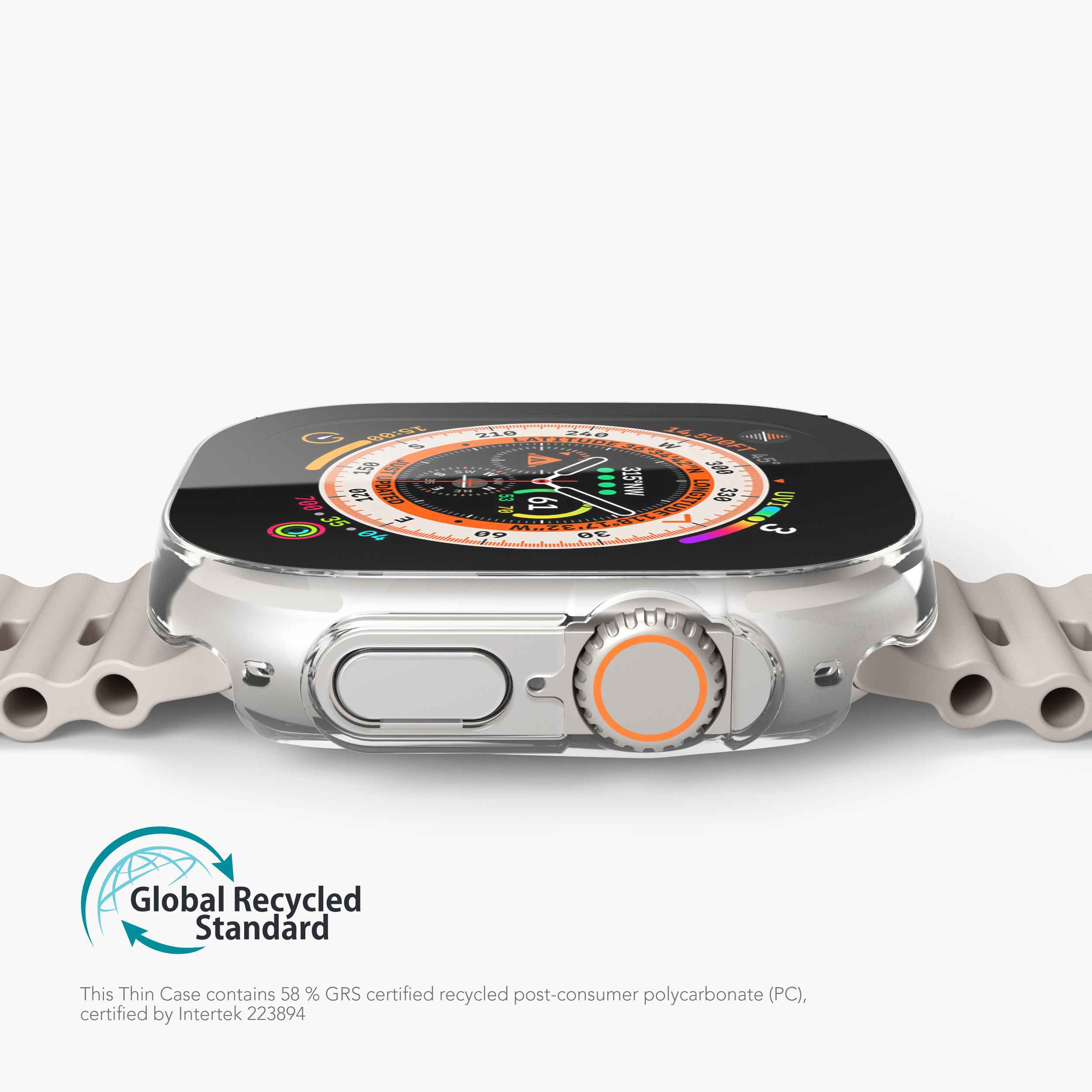 Thin Case – ultradünne Apple Watch-Hülle mit gehärtetem Glas und wasserdichtem Design