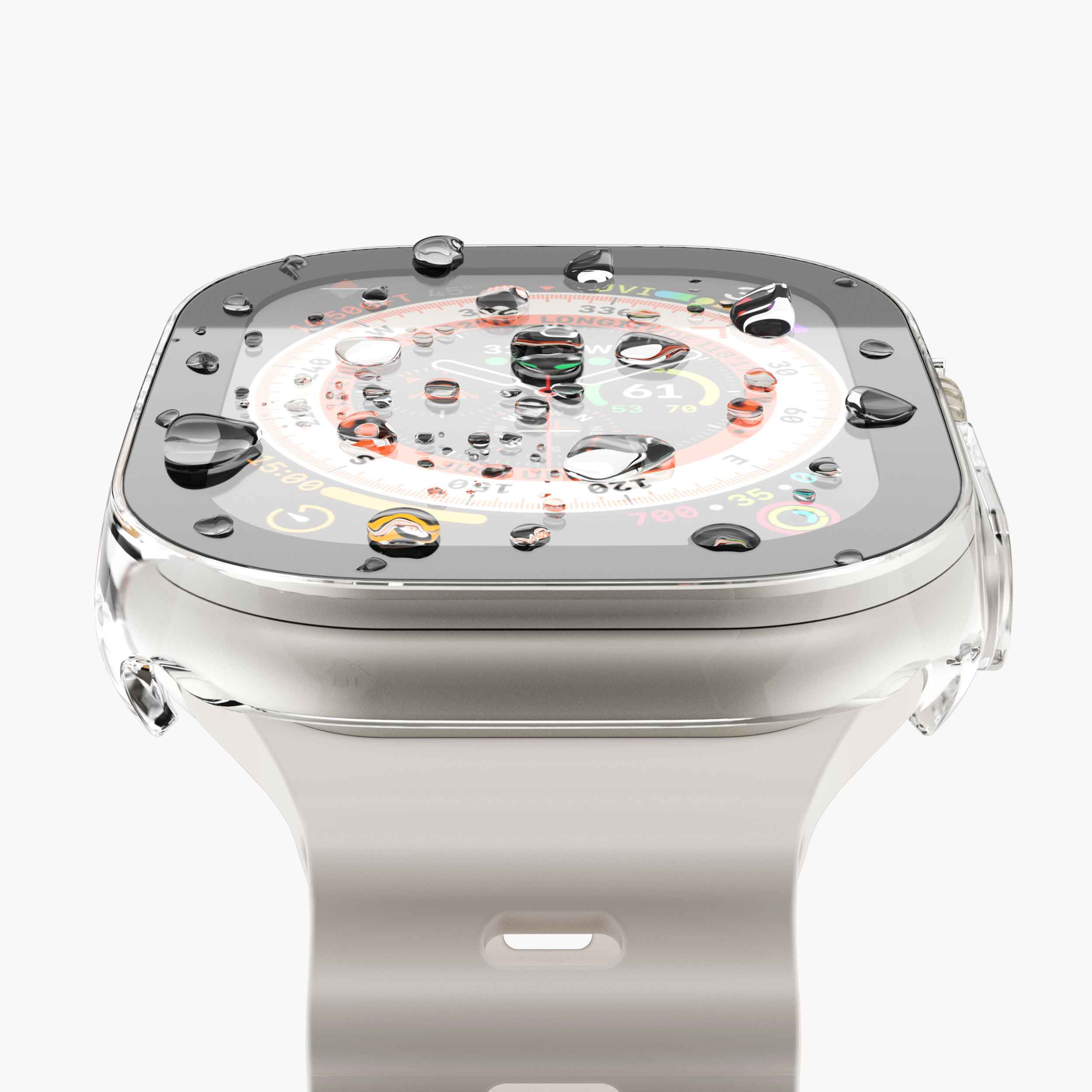 Thin Case – ultradünne Apple Watch-Hülle mit gehärtetem Glas und wasserdichtem Design