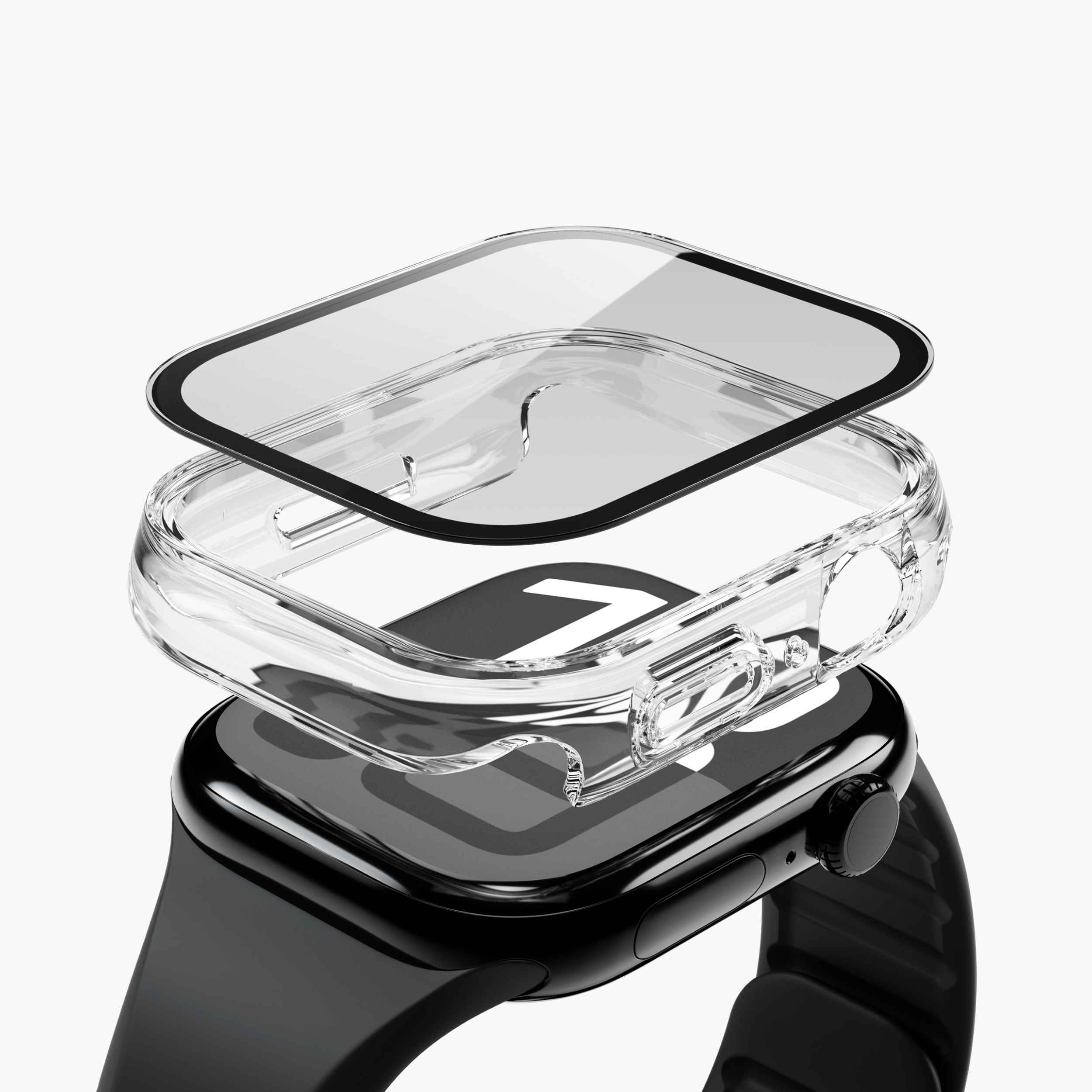 Thin Case – ultradünne Apple Watch-Hülle mit gehärtetem Glas und wasserdichtem Design