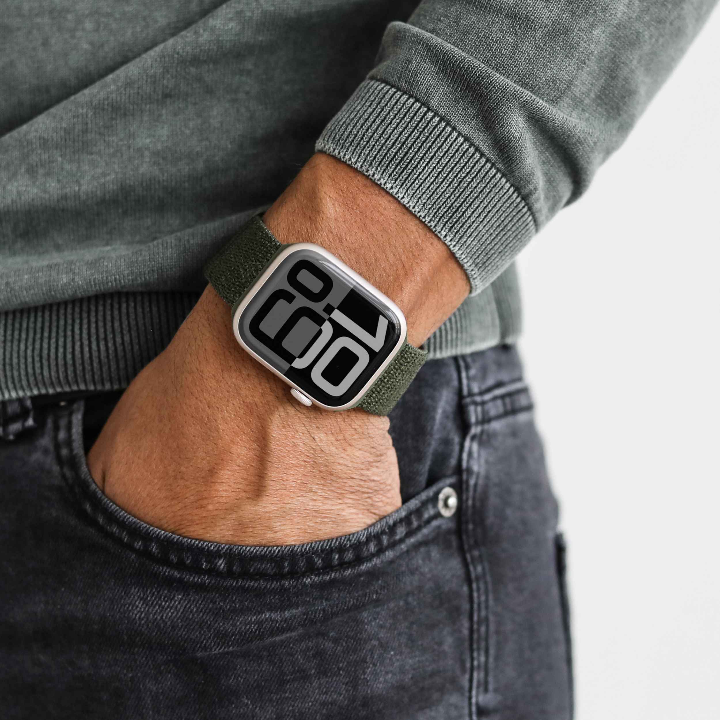 Fitness Loop 2 – geflochtenes Nylon-Sportarmband für Apple Watch mit hoher Atmungsaktivität