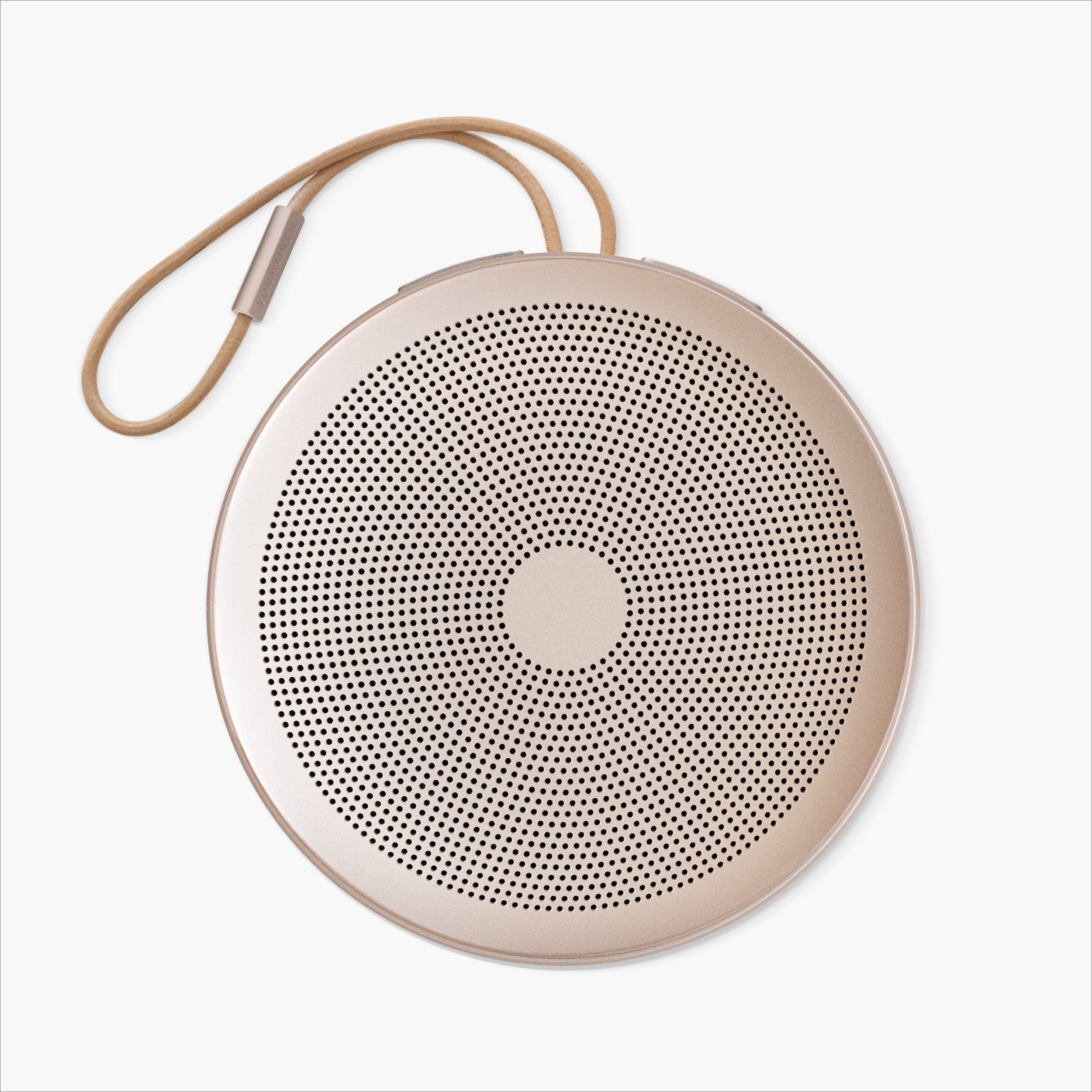 Air Beats – kabelloser Bluetooth Lautsprecher aus Aluminium & Leder mit 5000 mAh Akku und Zubehör im Reiseetui