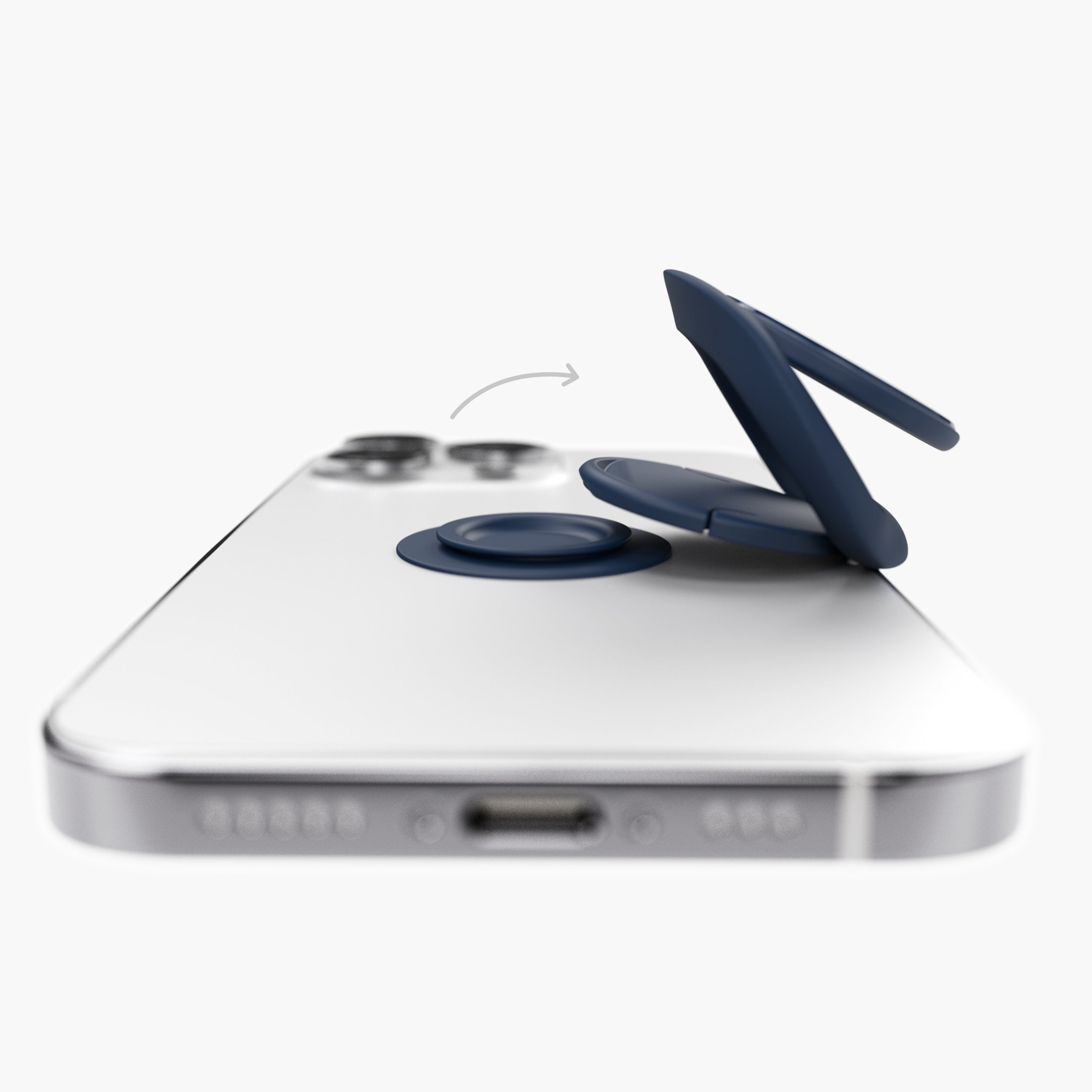 Backflip® Pure – schlanker Smartphone-Fingerring mit Stativ und Magnet-Dot
