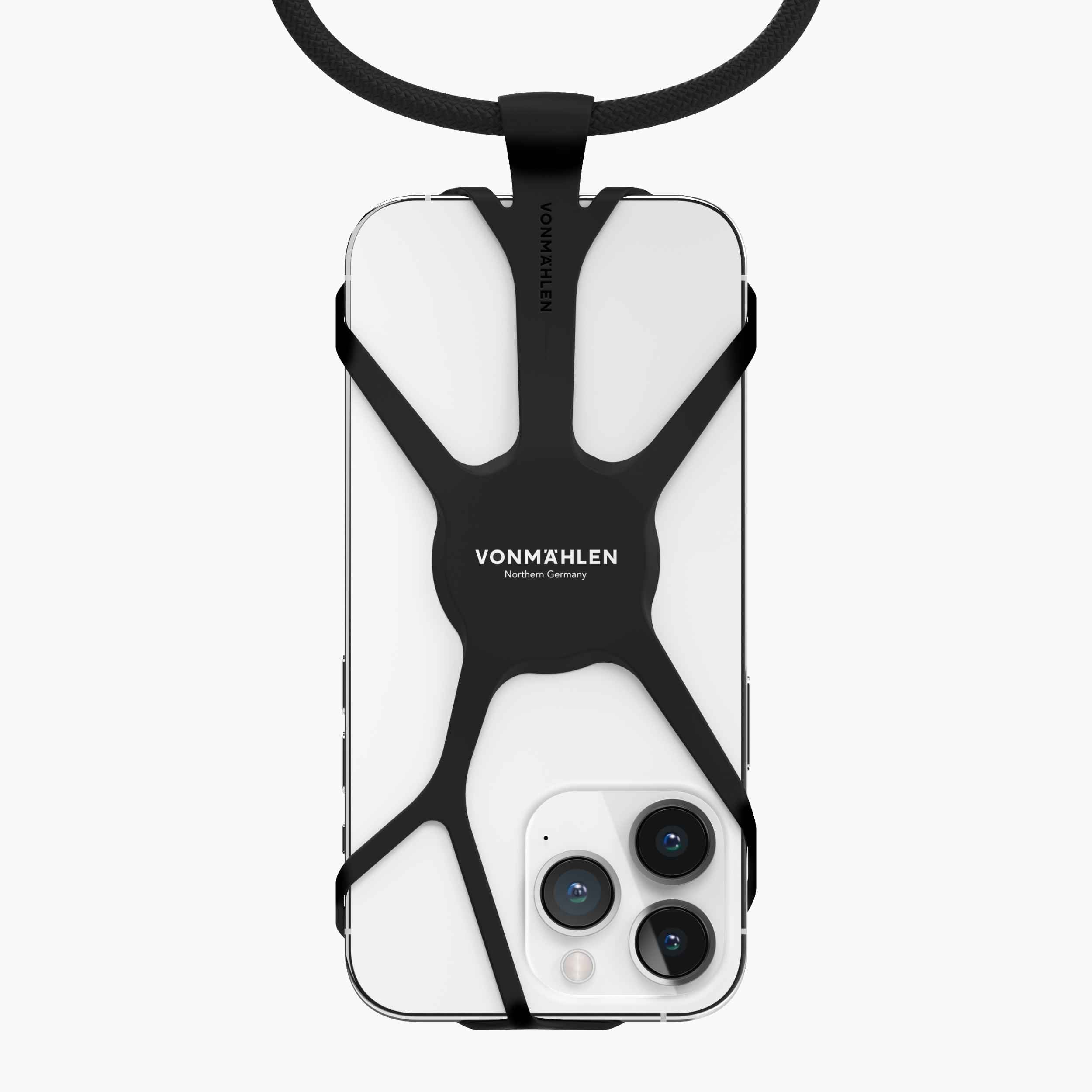 Universelle Smartphone-Kette Infinity mit verstellbarer Nylon-Kordel, kompatibel mit allen Geräten bis 6,5 Zoll