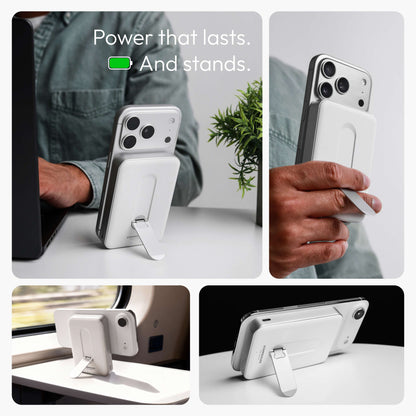 MagSafe Powerbank Evergreen Mag 10000 mit Kickstand für iPhone