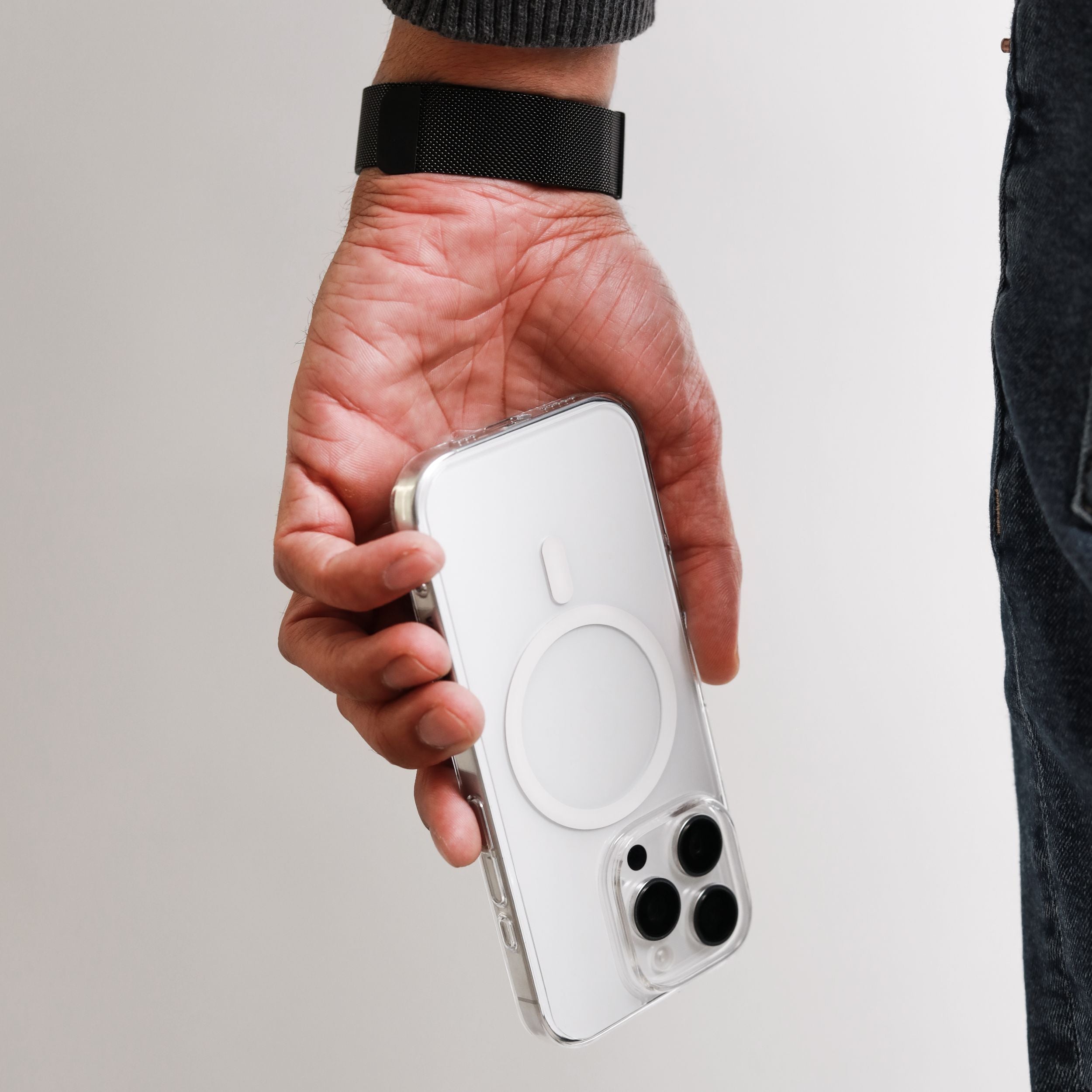 Transparent Case Pro – transparente iPhone-Hülle mit gehärtetem Glas & MagSafe