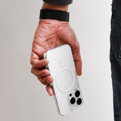 Transparent Case Pro – transparente iPhone-Hülle mit gehärtetem Glas & MagSafe