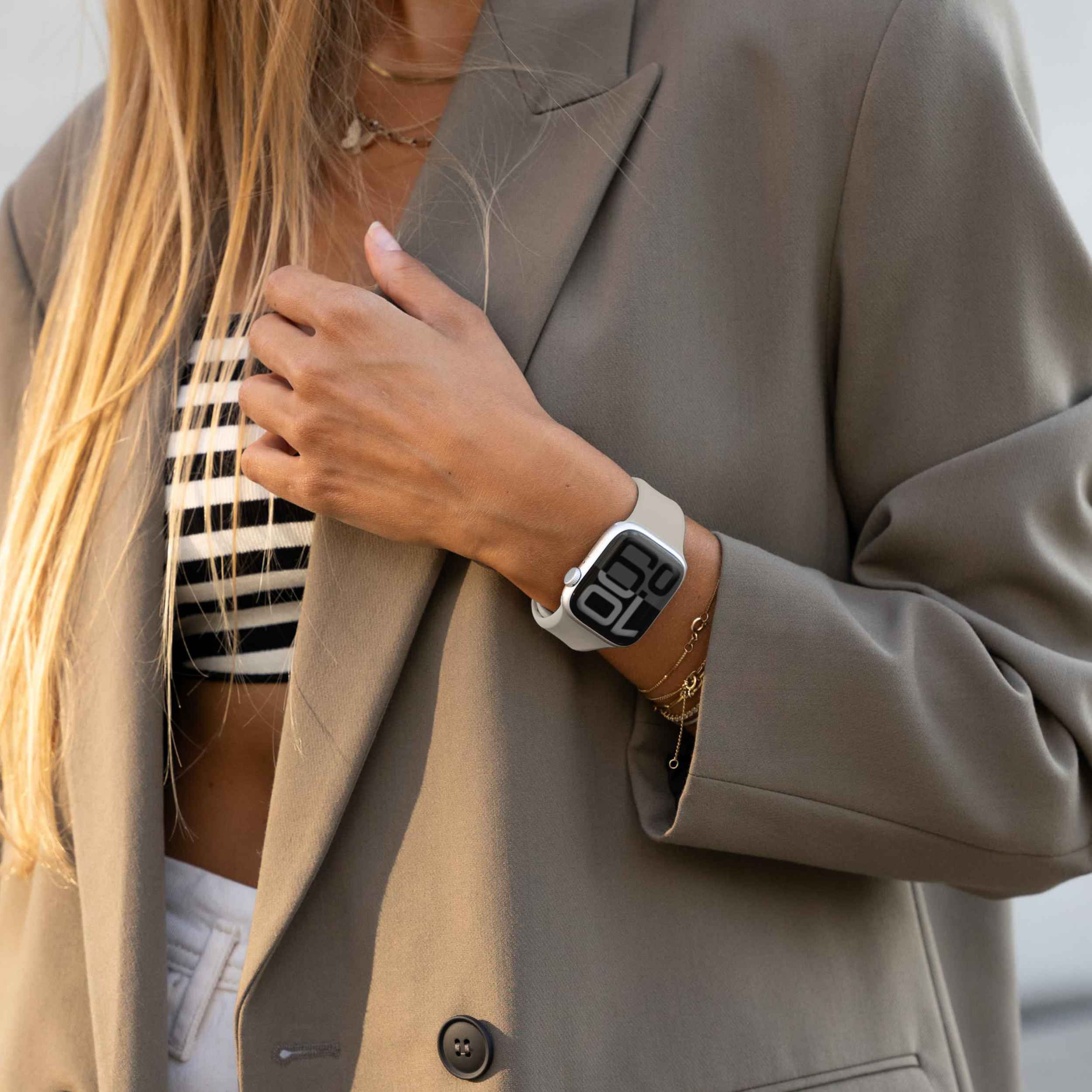 Classic Band 2 – recyceltes Silikonarmband mit Belüftungskanälen für Apple Watch