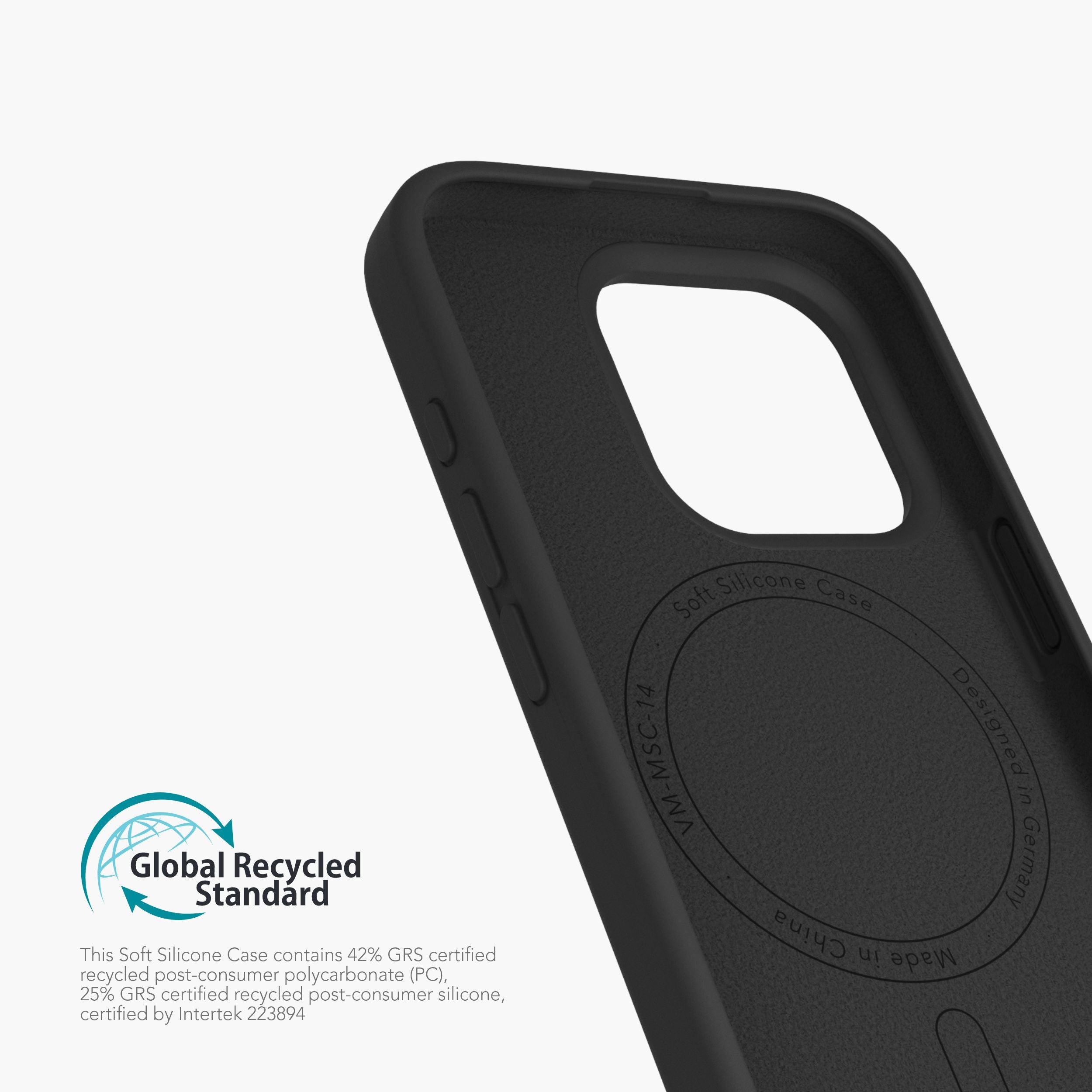 Soft Silicone Case – nachhaltige Silikonhülle mit Mikrofaser-Innenfutter und MagSafe für iPhone