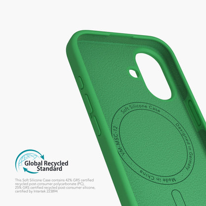 Soft Silicone Case – nachhaltige Silikonhülle mit Mikrofaser-Innenfutter und MagSafe für iPhone