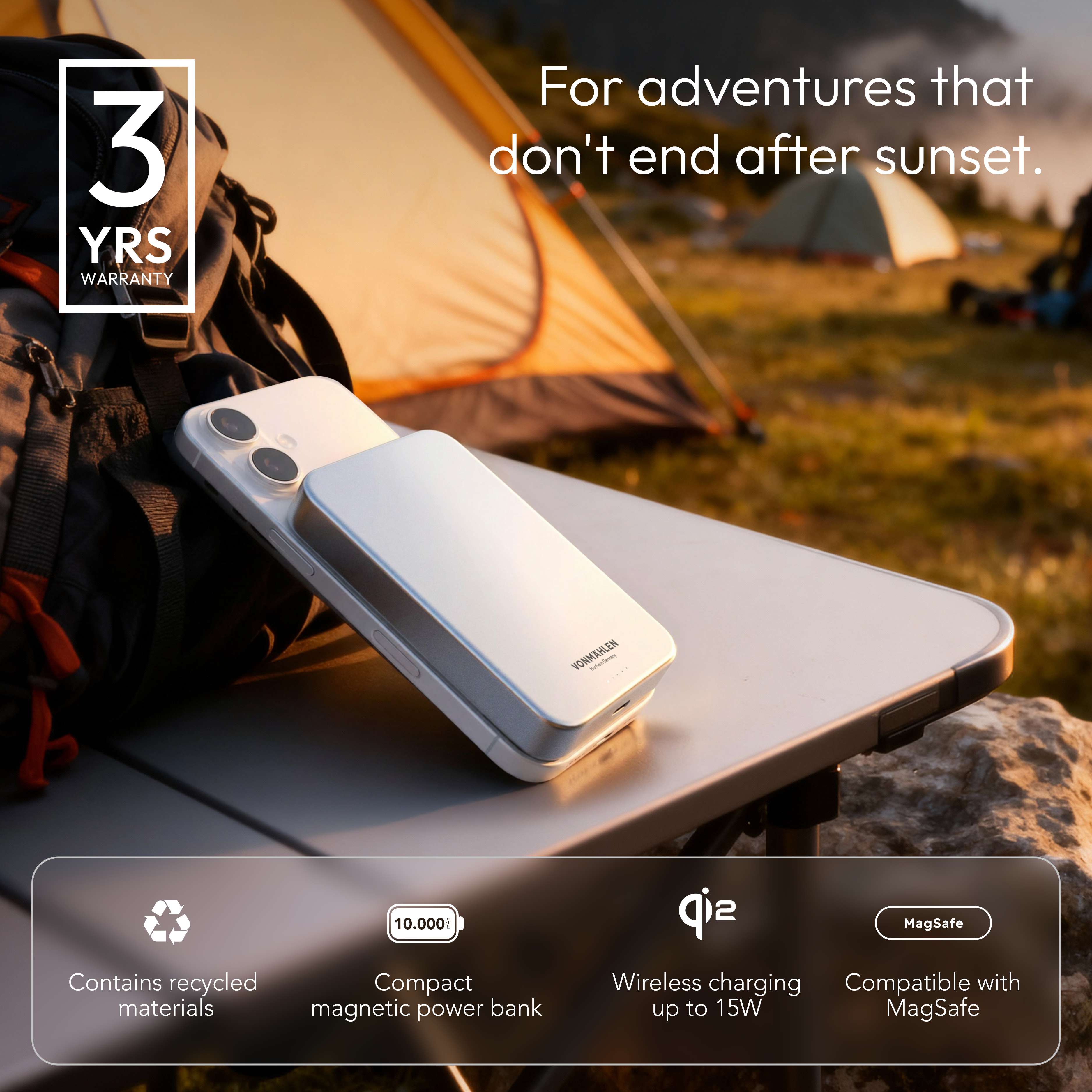 MagSafe Powerbank Evergreen Mag 10000 für iPhone