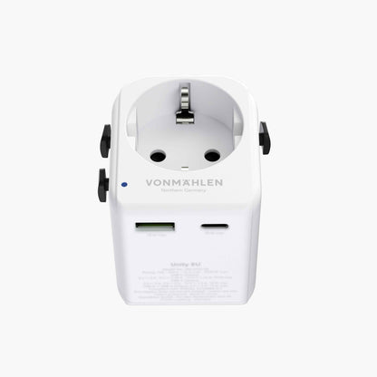 Unity EU Reiseadapter mit 2500 W & USB-C
