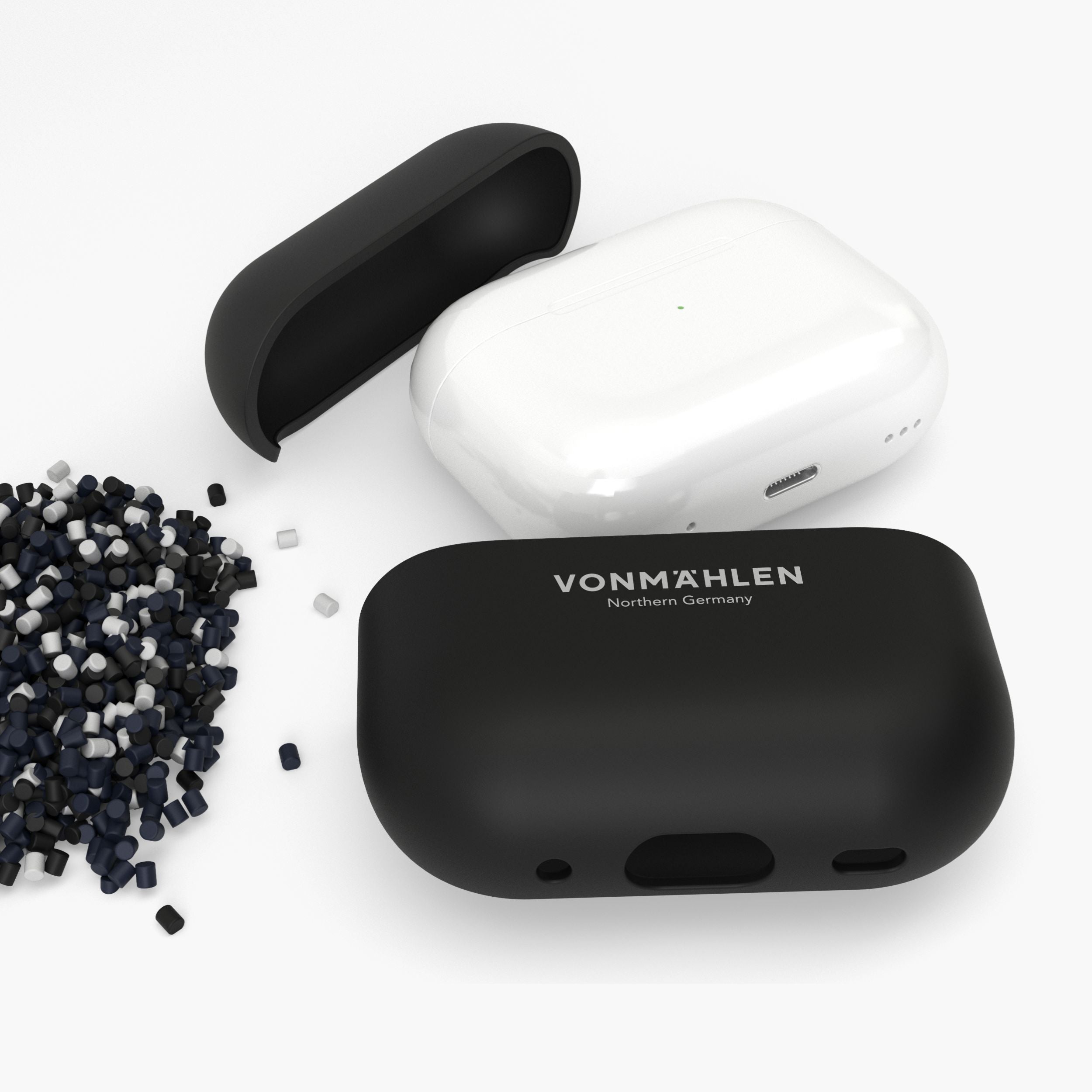 Thin Case – ultradünne AirPods-Schutzhülle aus recyceltem Material mit kabelloser Ladefunktion