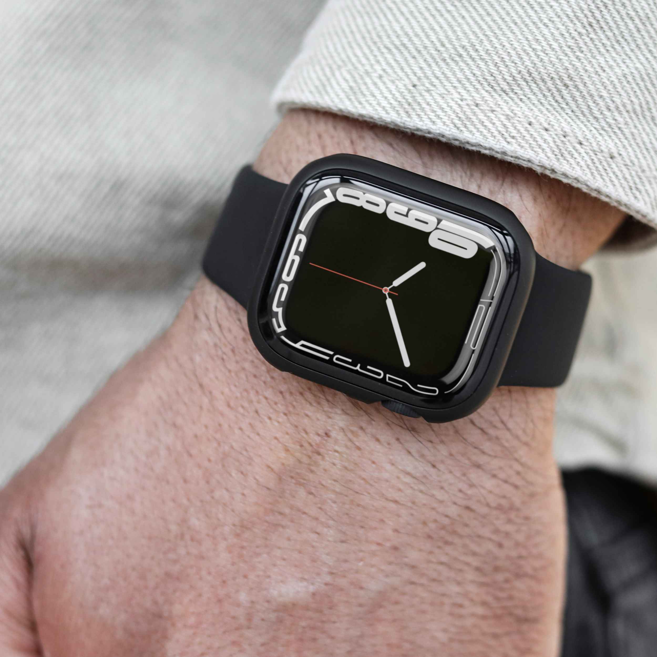 Thin Case – ultradünne Apple Watch-Hülle mit gehärtetem Glas und wasserdichtem Design