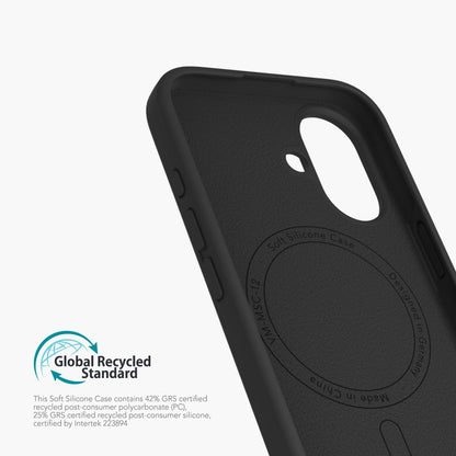 Soft Silicone Case – nachhaltige Silikonhülle mit Mikrofaser-Innenfutter und MagSafe für iPhone