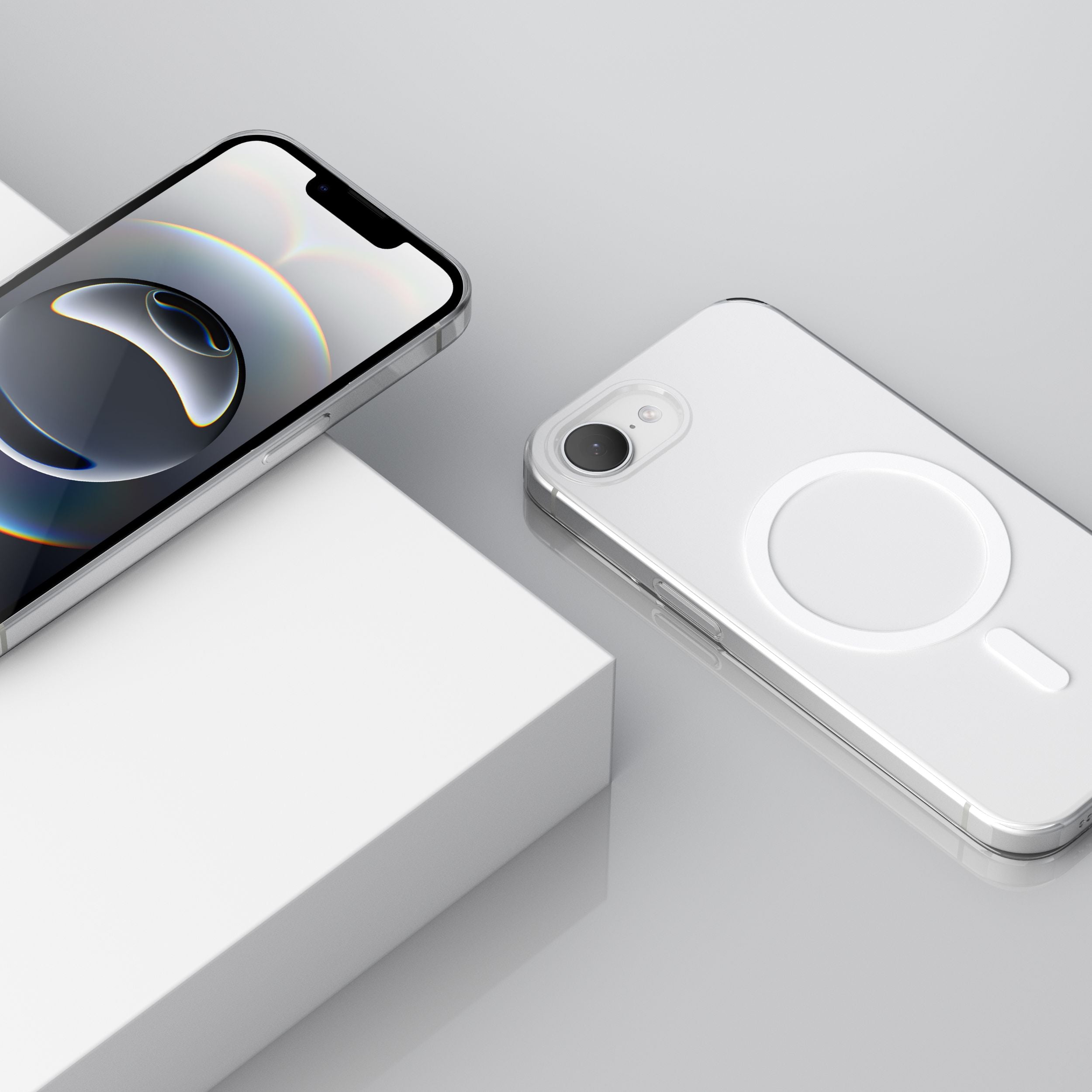 Transparent Case Pro – transparente iPhone-Hülle mit gehärtetem Glas & MagSafe