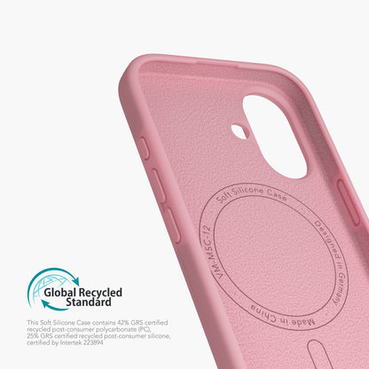 Soft Silicone Case – nachhaltige Silikonhülle mit Mikrofaser-Innenfutter und MagSafe für iPhone