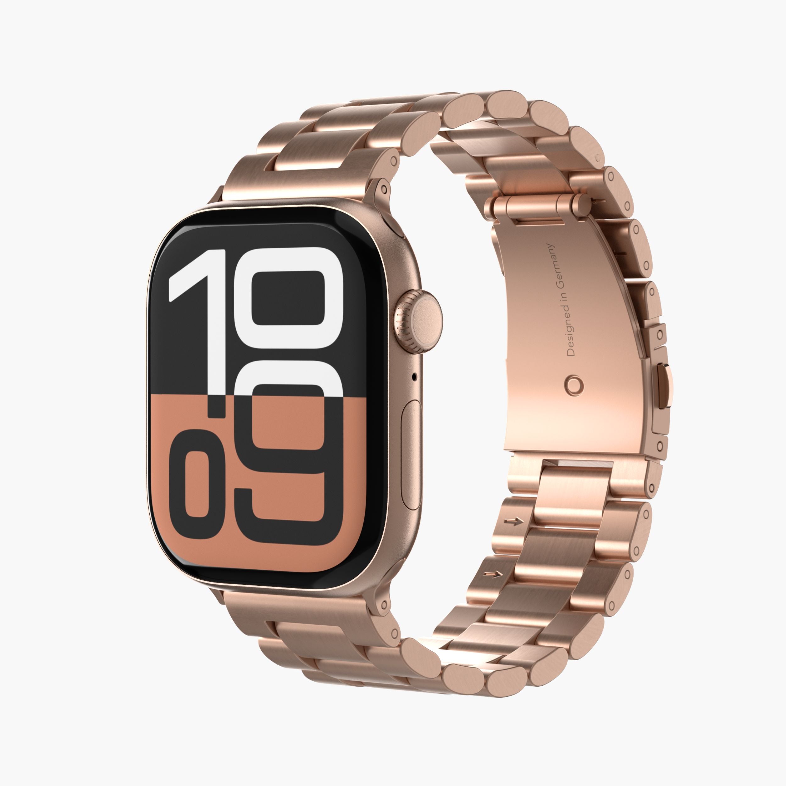 Link Bracelet 2 aus Edelstahl – Frontansicht des modernen Armbands