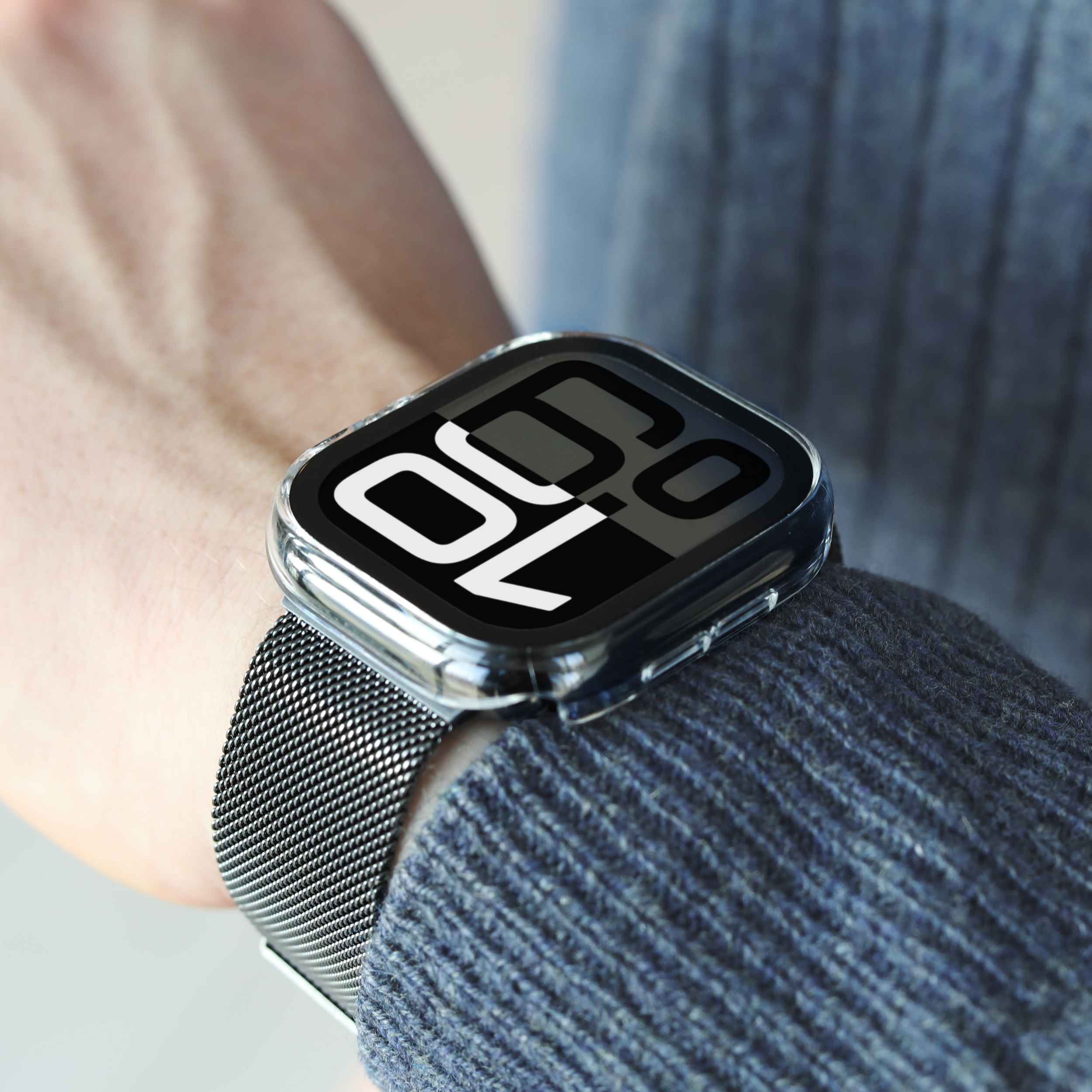 Thin Case – ultradünne Apple Watch-Hülle mit gehärtetem Glas und wasserdichtem Design
