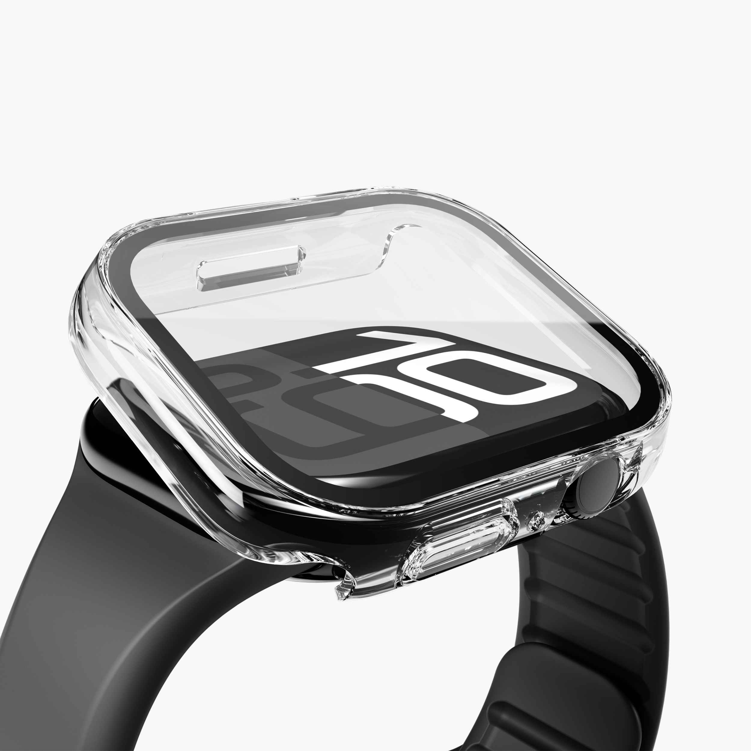 Thin Case – ultradünne Apple Watch-Hülle mit gehärtetem Glas und wasserdichtem Design