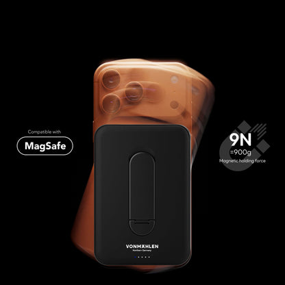 MagSafe Powerbank Evergreen Mag 10000 mit Kickstand für iPhone