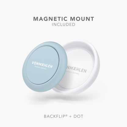 Backflip® – ultraflacher Fingerring für Smartphones mit Stativfunktion und magnetischem Dot