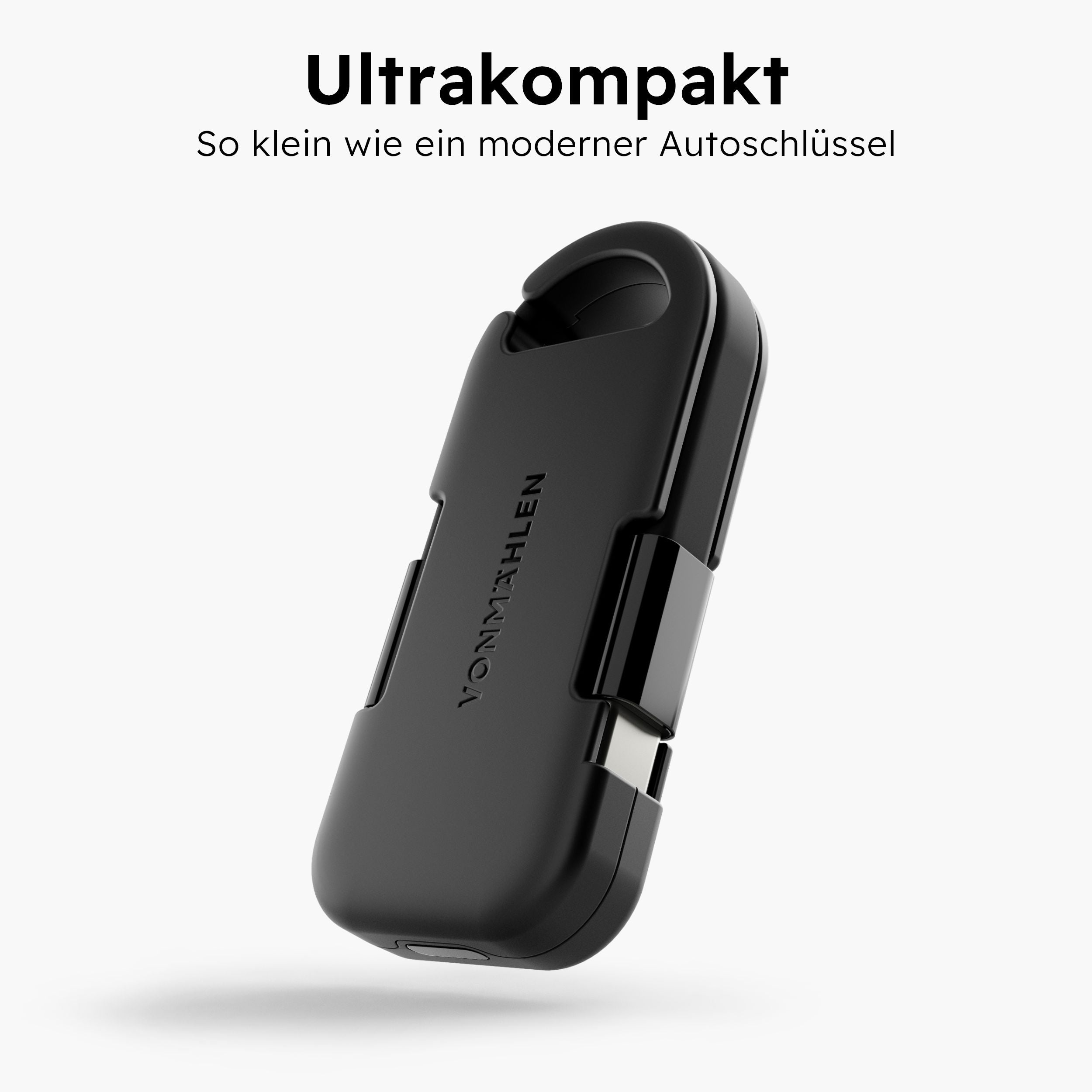 Mini Powerbank mit integriertem USB-C zu USB-C Kabel für mobiles Laden